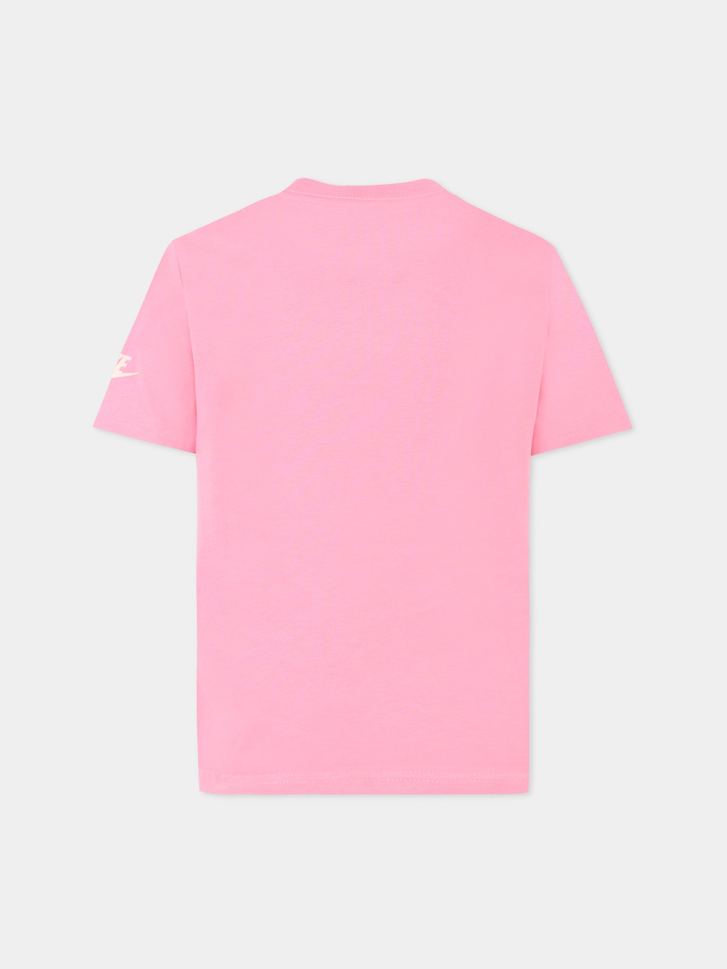 T-shirt rosa per bambina con logo,Nike,36N166 ACG