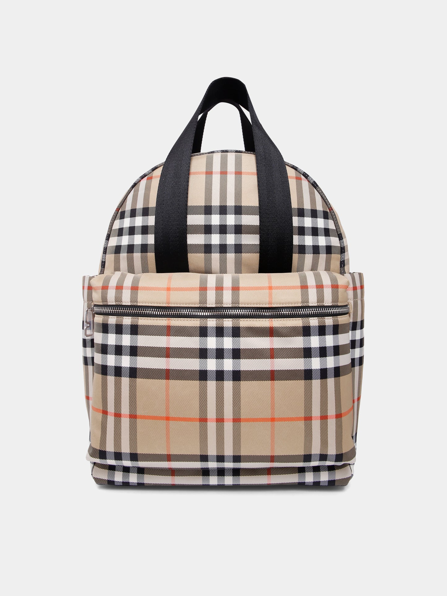 Borsa mamma beige per neonati con check vintage,Burberry Kids,8108441 B9368