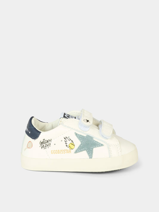 Sneakers Old School per neonato con stella e logo,Golden Goose,GIF00166 F007411 82479