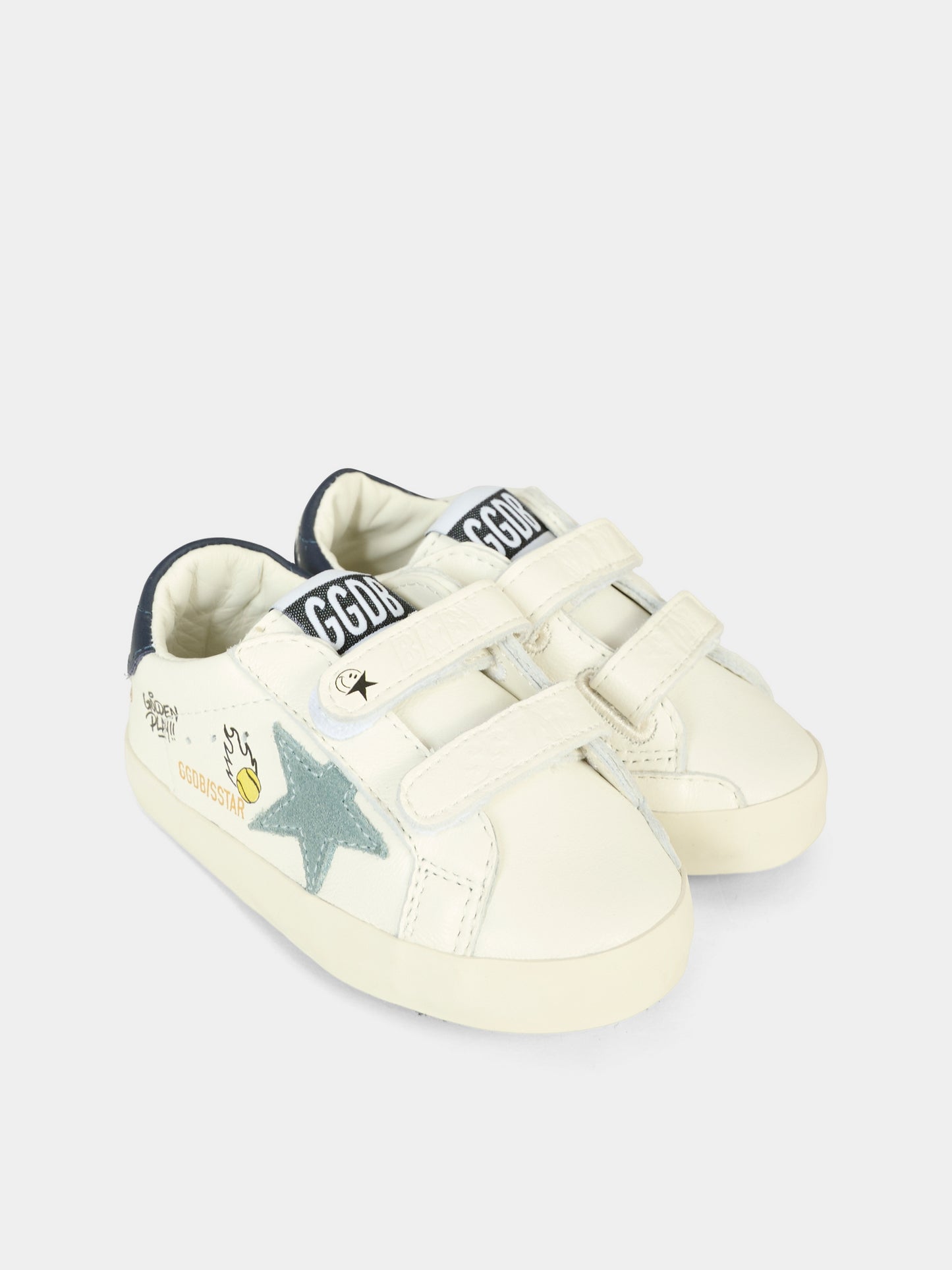Sneakers Old School per neonato con stella e logo,Golden Goose,GIF00166 F007411 82479