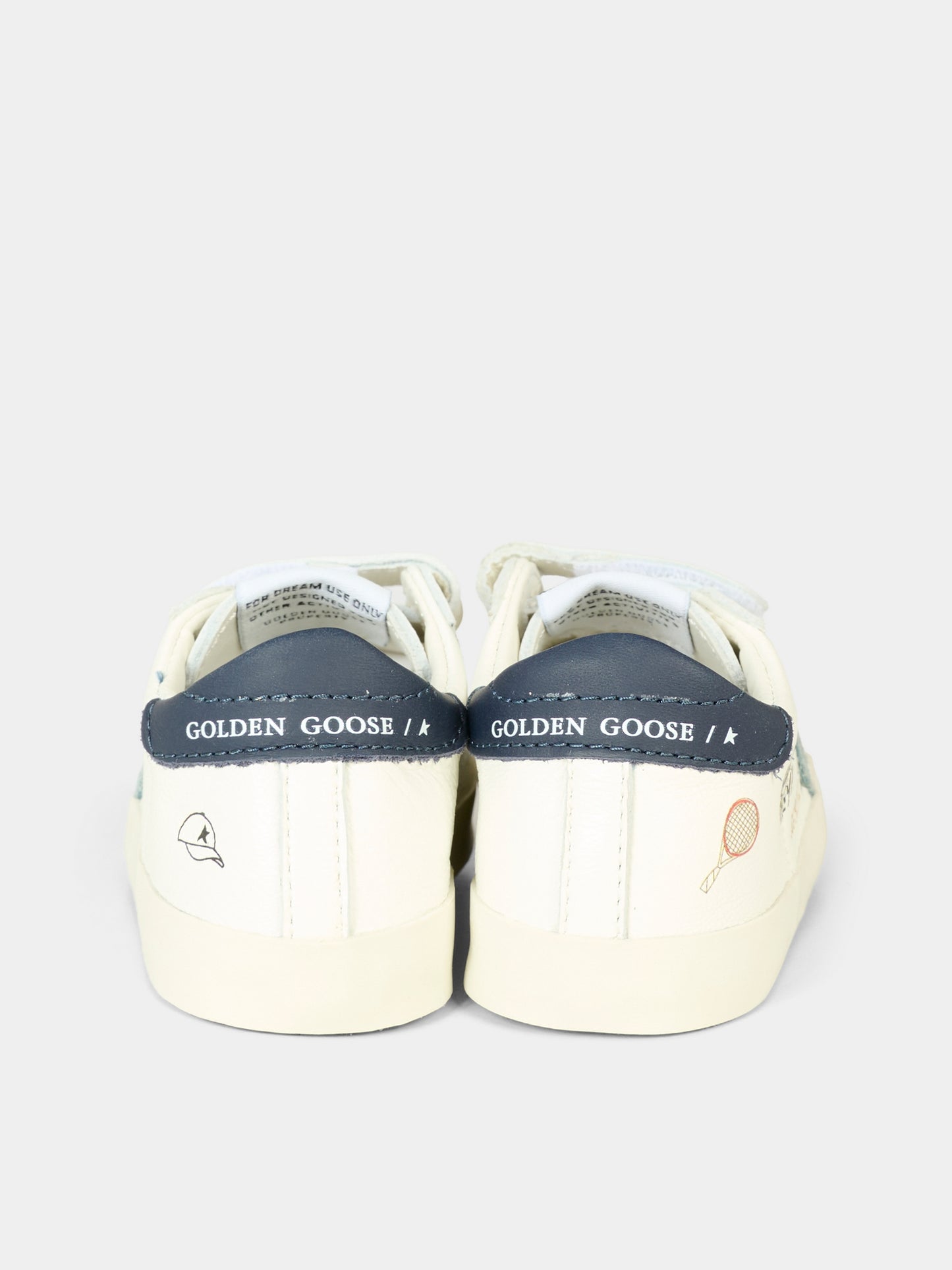 Sneakers Old School per neonato con stella e logo,Golden Goose,GIF00166 F007411 82479