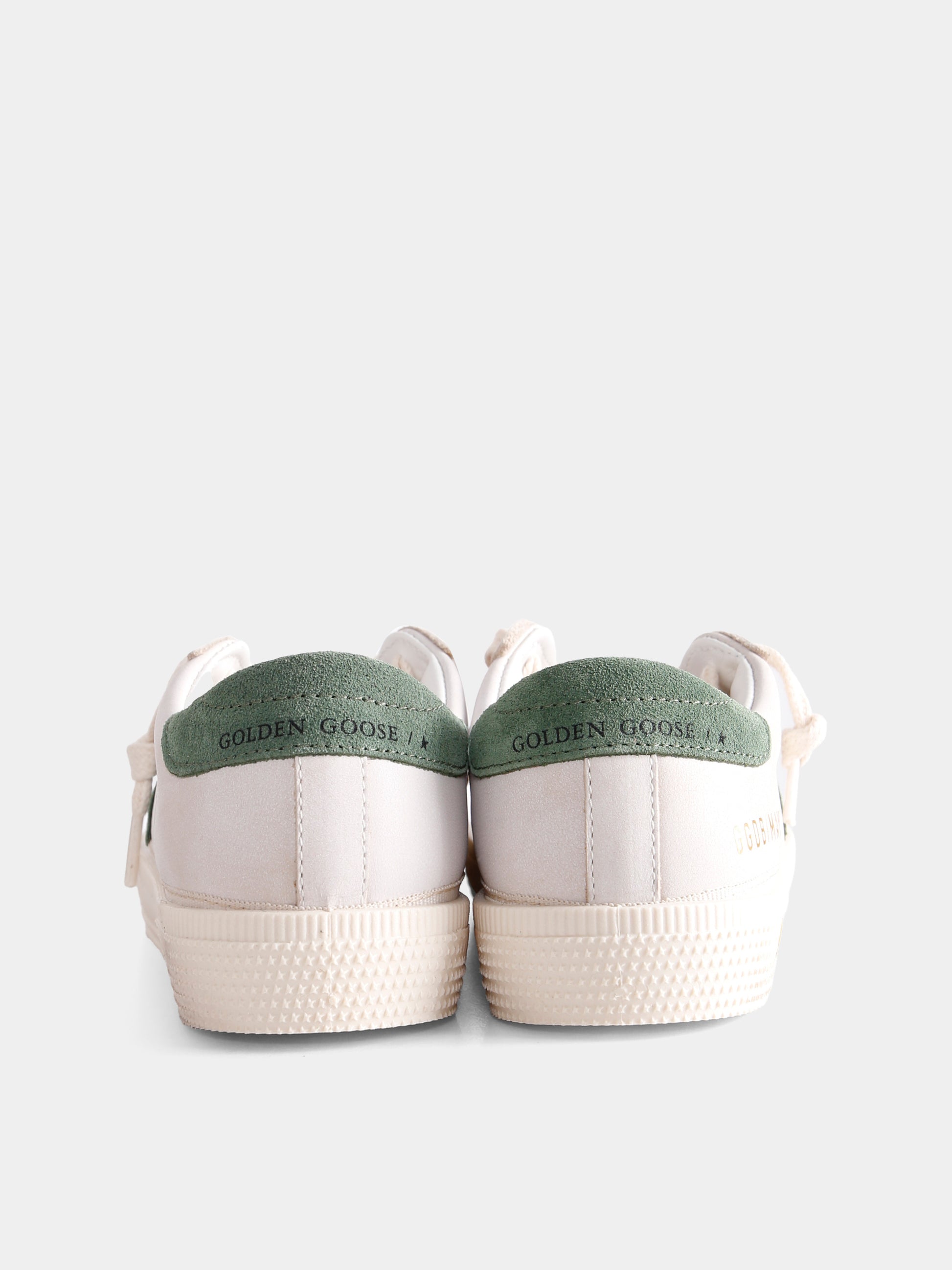 Sneakers May bianche per bambini con stella,Golden Goose,GJF00495 F007441 10613