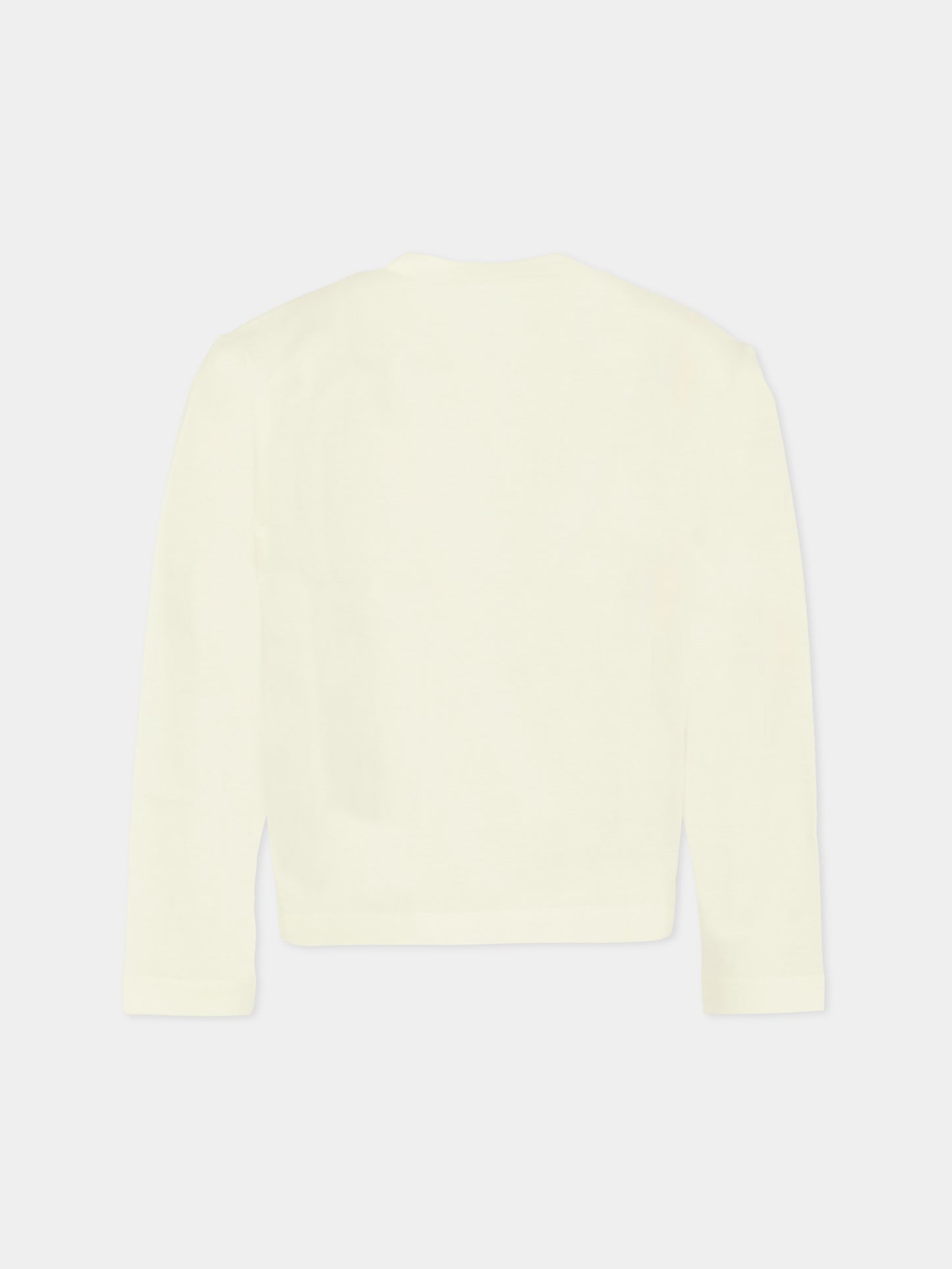 T-shirt bianca per bambina con logo,Marni Kids,M01263 M00RF 0M114