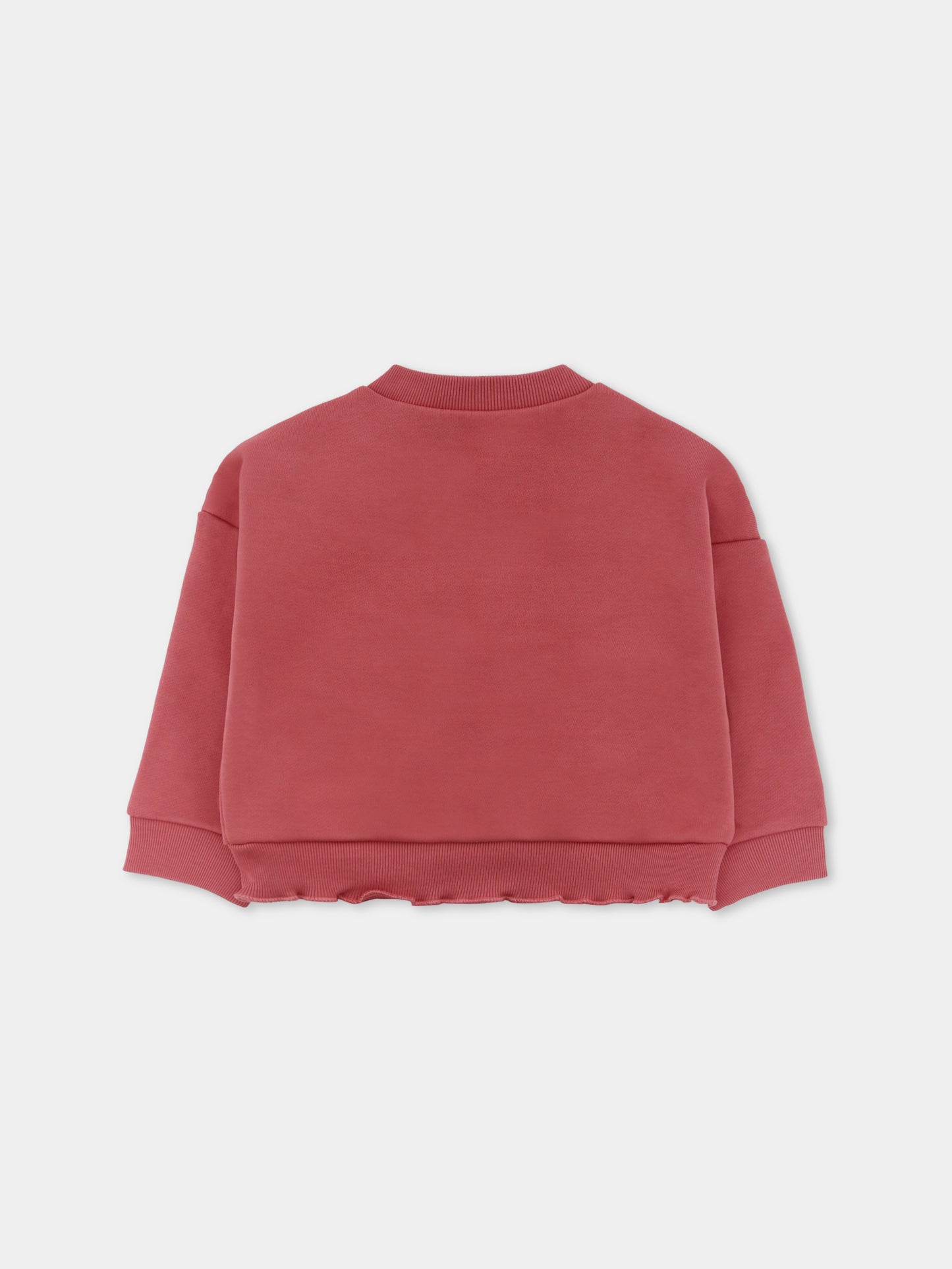 Felpa crop rosa per neonata con logo,Marni Kids,M01513 M00V0 0M350