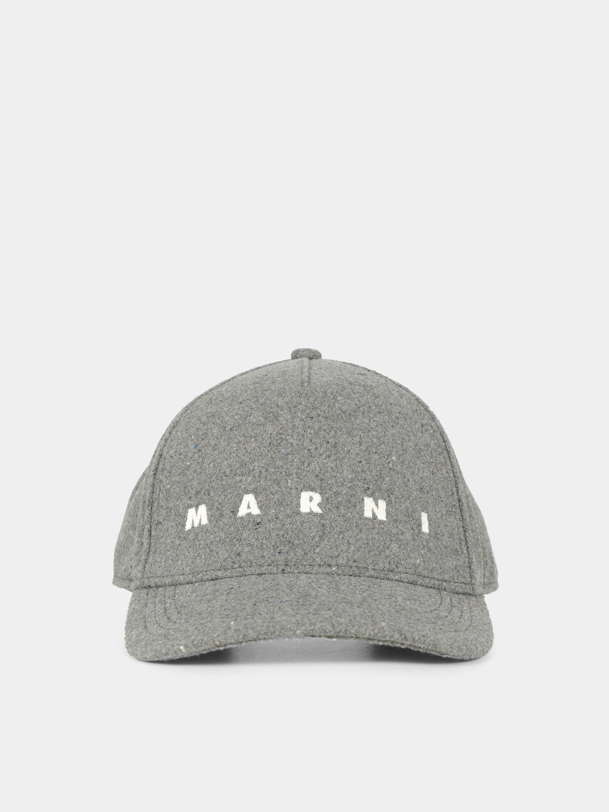 Cappello grigio per bambini con logo,Marni Kids,M01591 M00TR 0M923