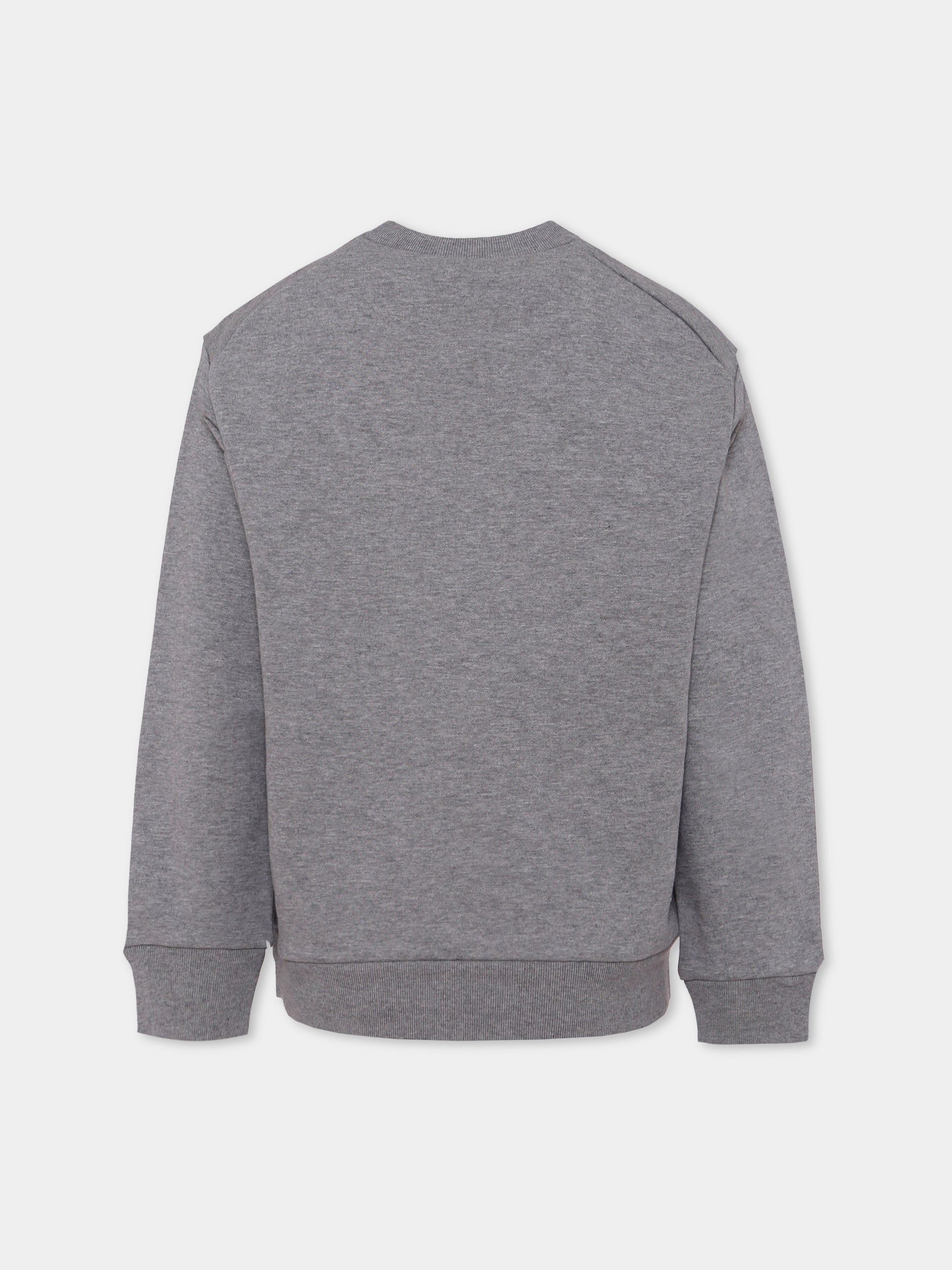 Felpa grigia per bambini con logo,Marni Kids,M01612 M00V0 0M923