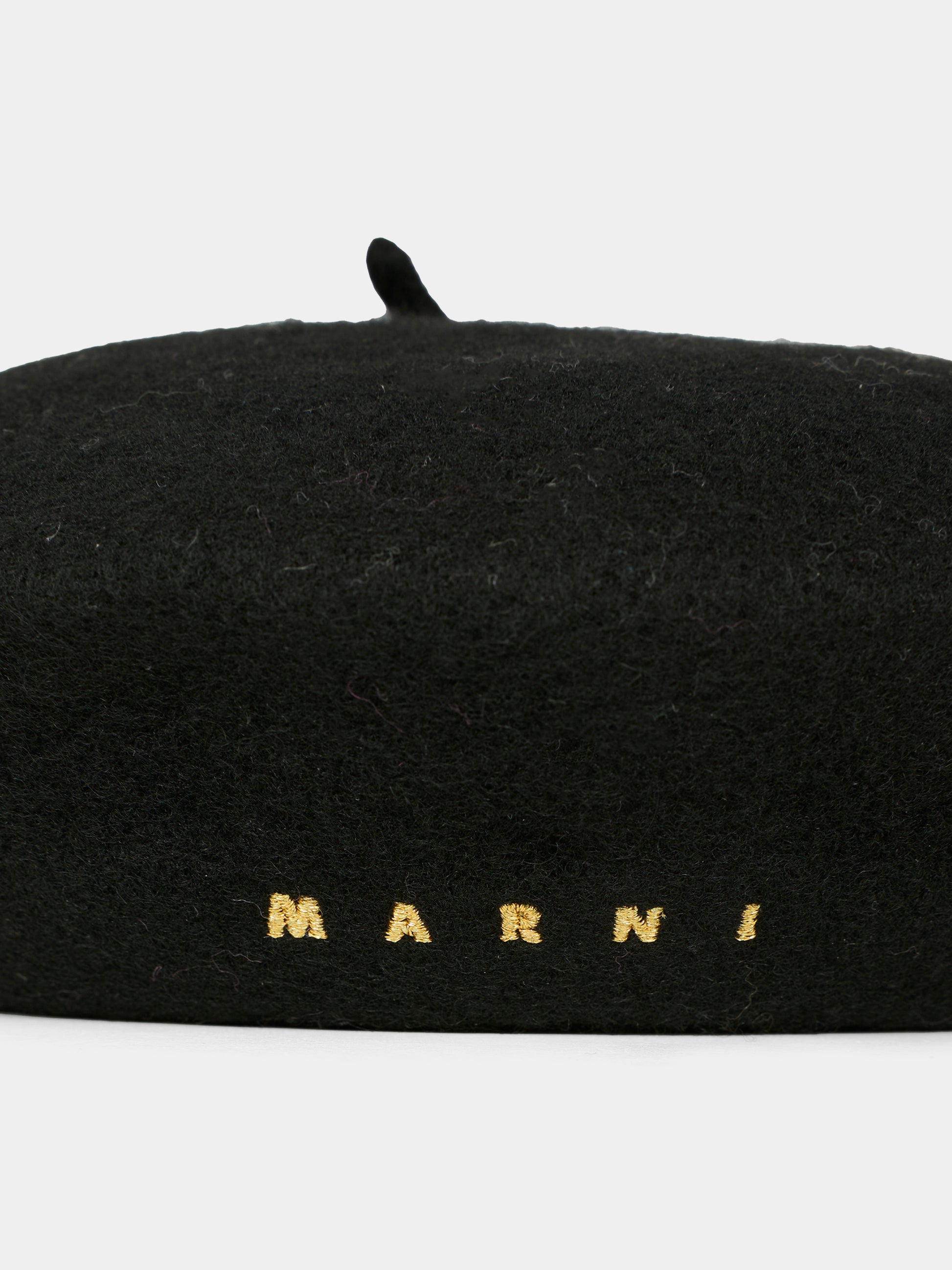 Basco nero per bambina con logo,Marni Kids,M01641 M00W0 0M900