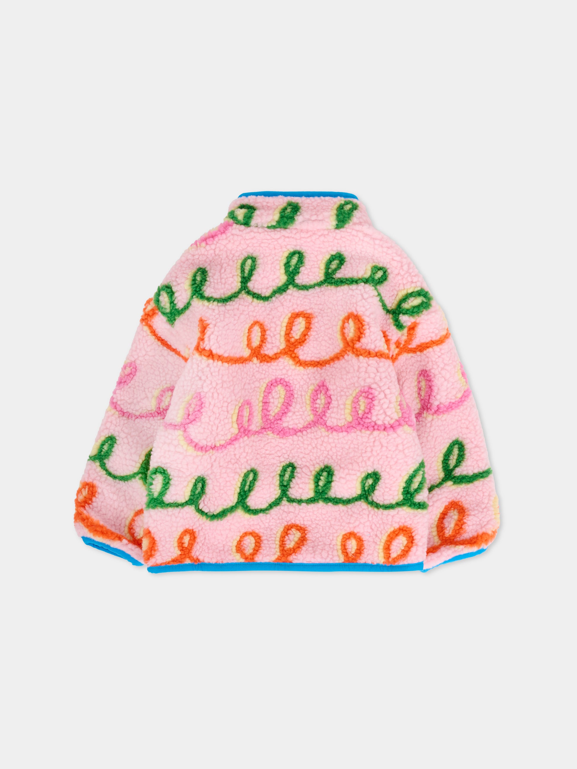 Ecopelliccia multicolor per neonata con nastri,Stella Mccartney Kids,TX2037 Z3226 543MC