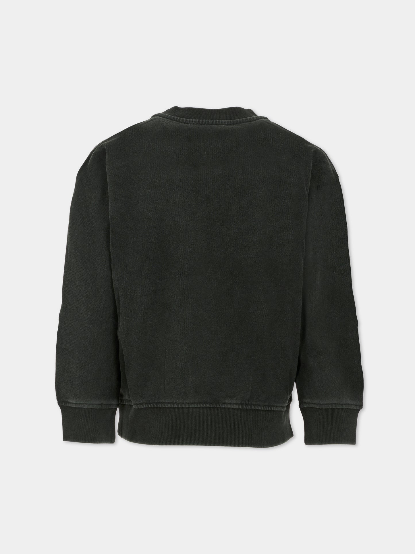 Felpa nera per bambino con logo,Stella Mccartney Kids,TX4R70 Z3059 961