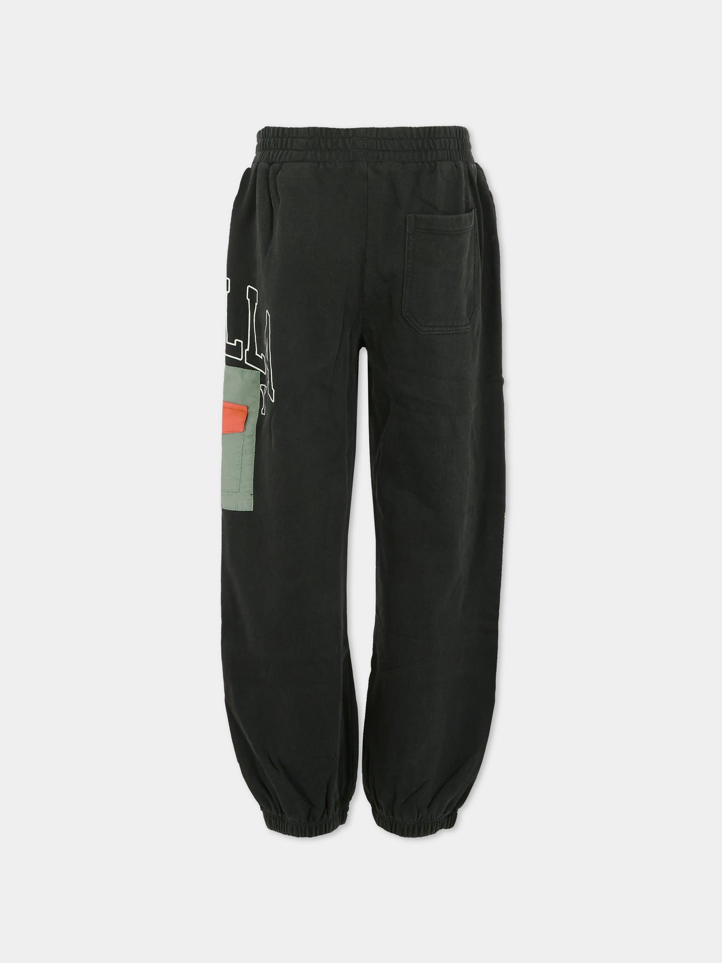 Pantaloni neri per bambino con logo,Stella Mccartney Kids,TX6R40 Z0536 961