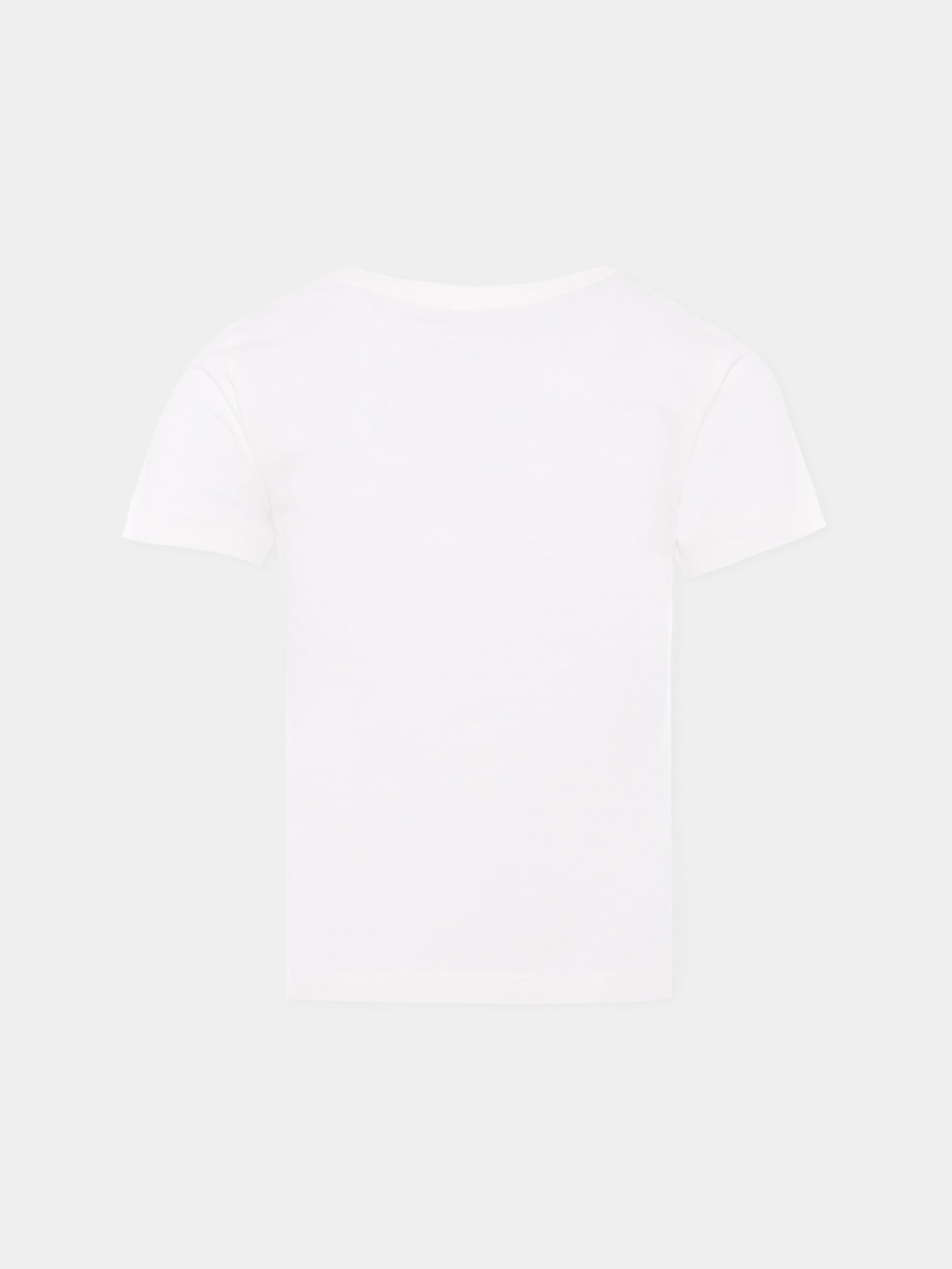 Ivory T-shirt for girl with cake and logo