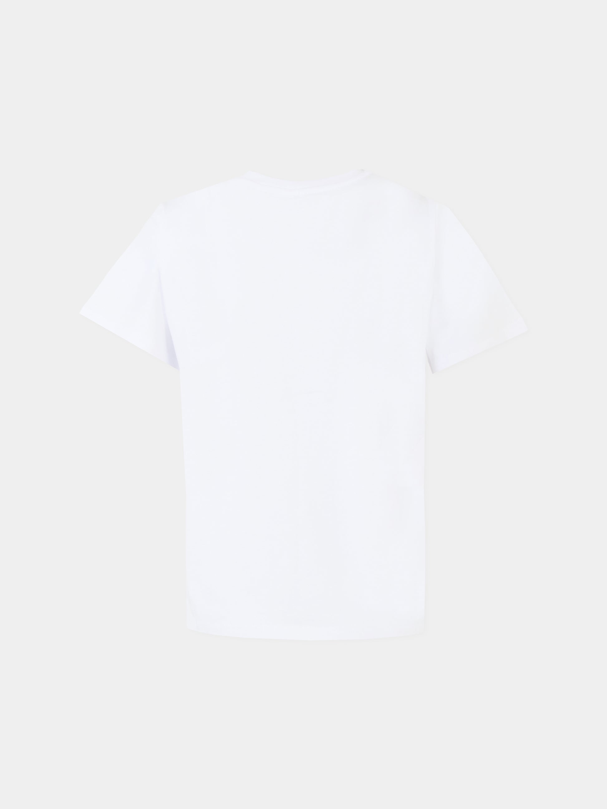 T-shirt bianca per bambino con stampa mummia,Stella Mccartney Kids,TX8P11 Z0434 100