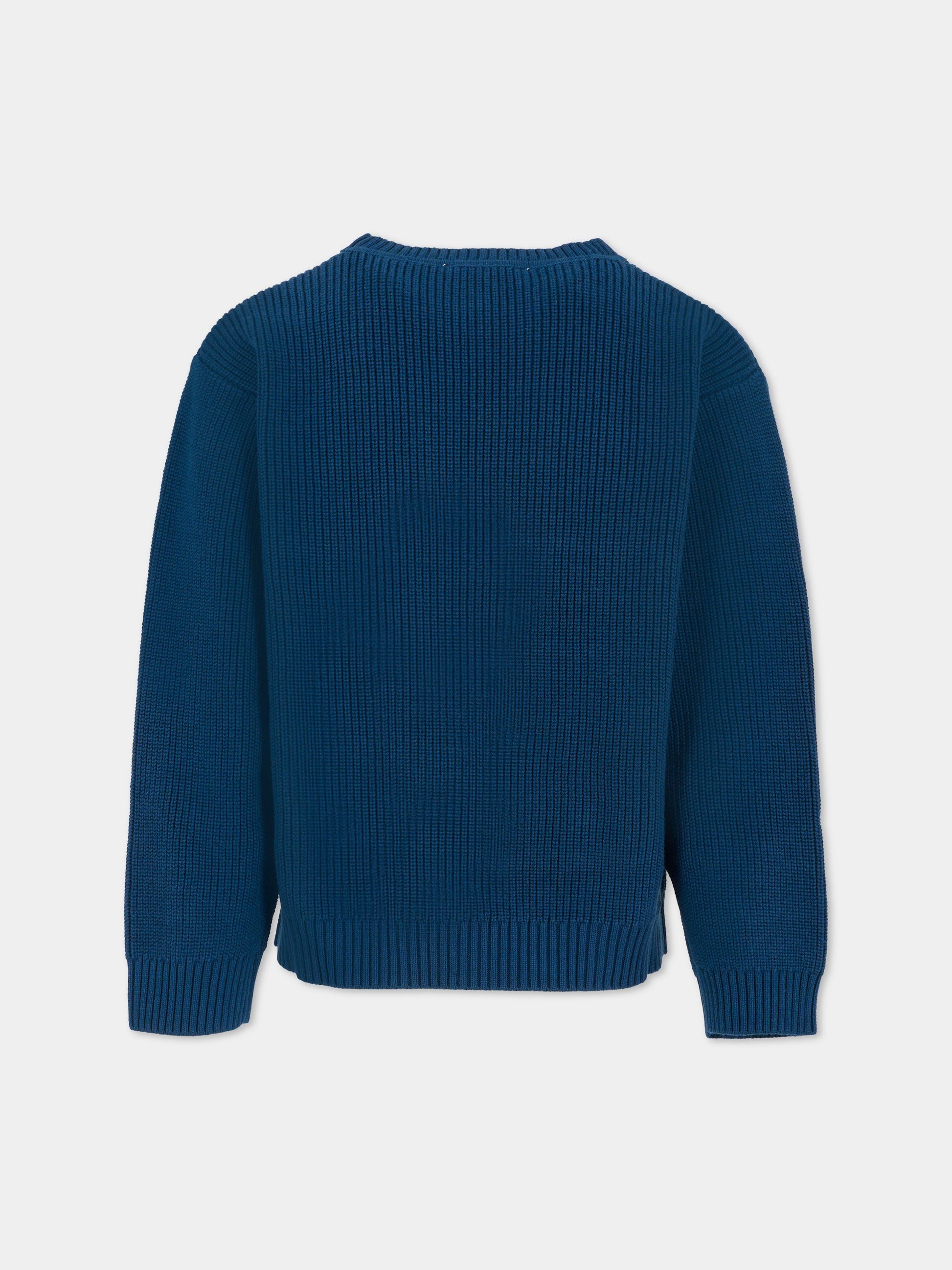 Maglione blu per bambino con Yeti,Stella Mccartney Kids,TX9P10 Z1528 633