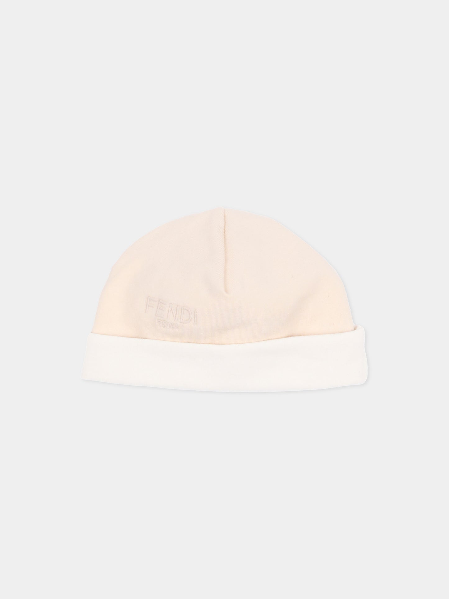 Set tutine beige per neonati con logo,Fendi Kids,BUK146 8RA F19J5