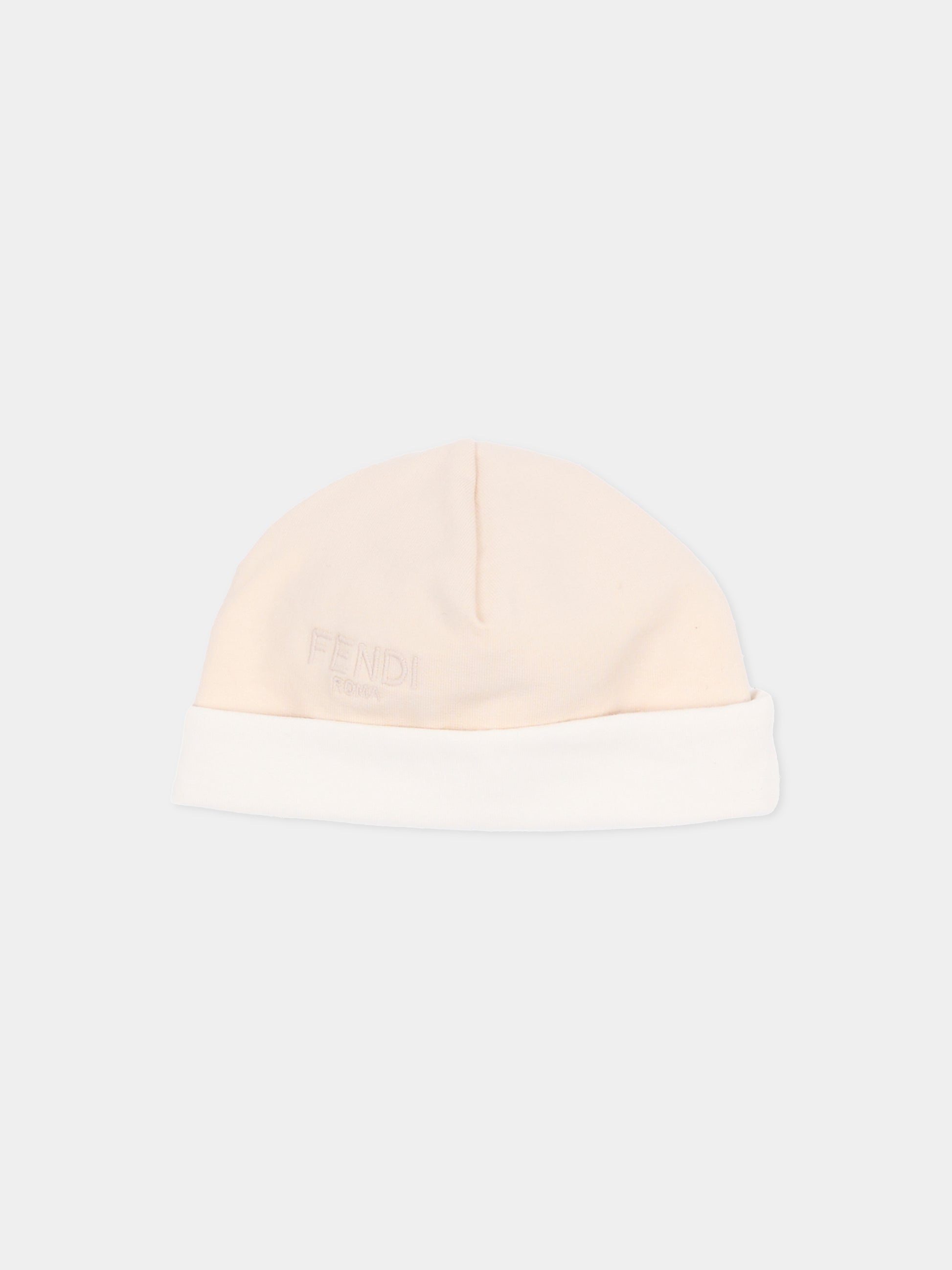 Set tutine beige per neonati con logo,Fendi Kids,BUK146 8RA F19J5