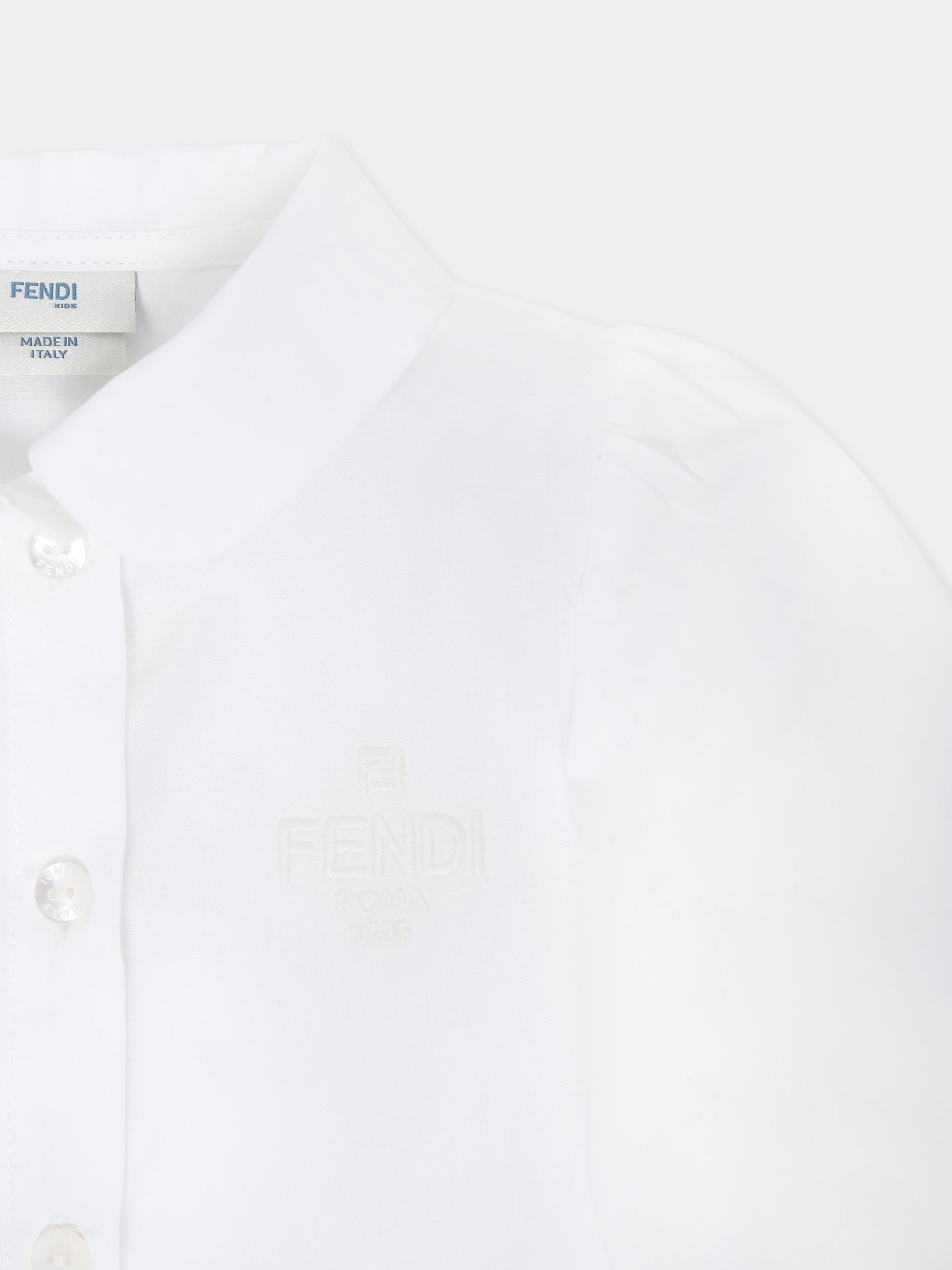 Camicia a maniche lunghe per neonata,Fendi Kids,BFC025 A31W F0TU9