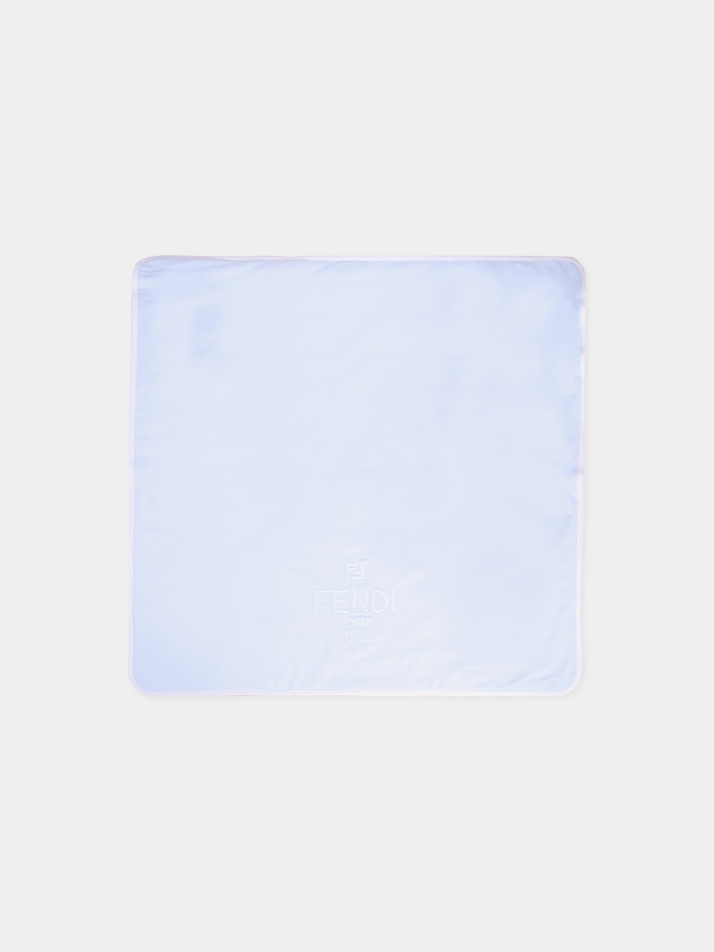 Coperta celeste per neonato con logo,Fendi Kids,BUJ315 8RA F19J4