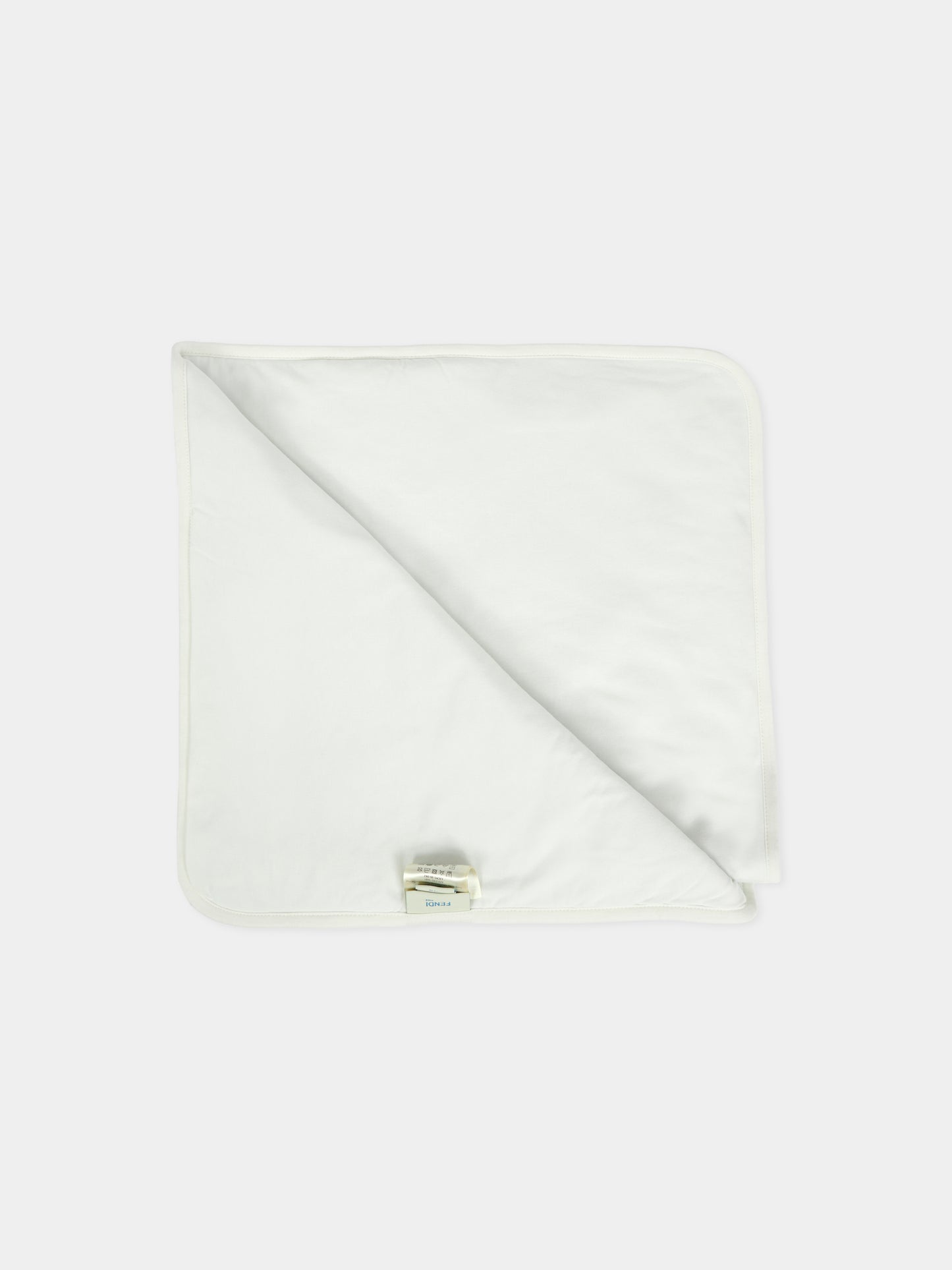 Coperta celeste per neonato con logo,Fendi Kids,BUJ315 8RA F19J4