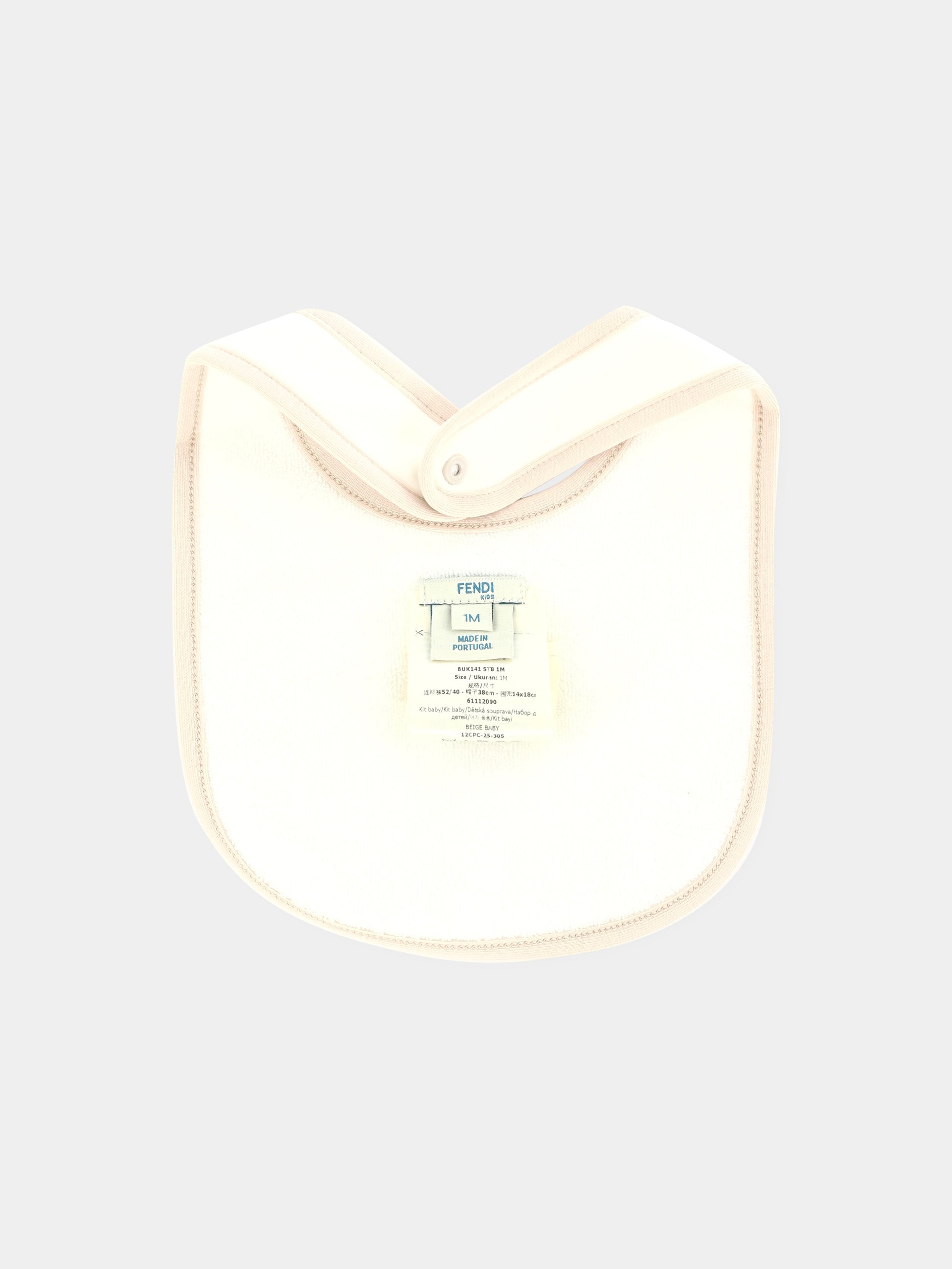 Set tutine beige per neonati con orsetto Fendi,Fendi Kids,BUK141 ST8 F19J5