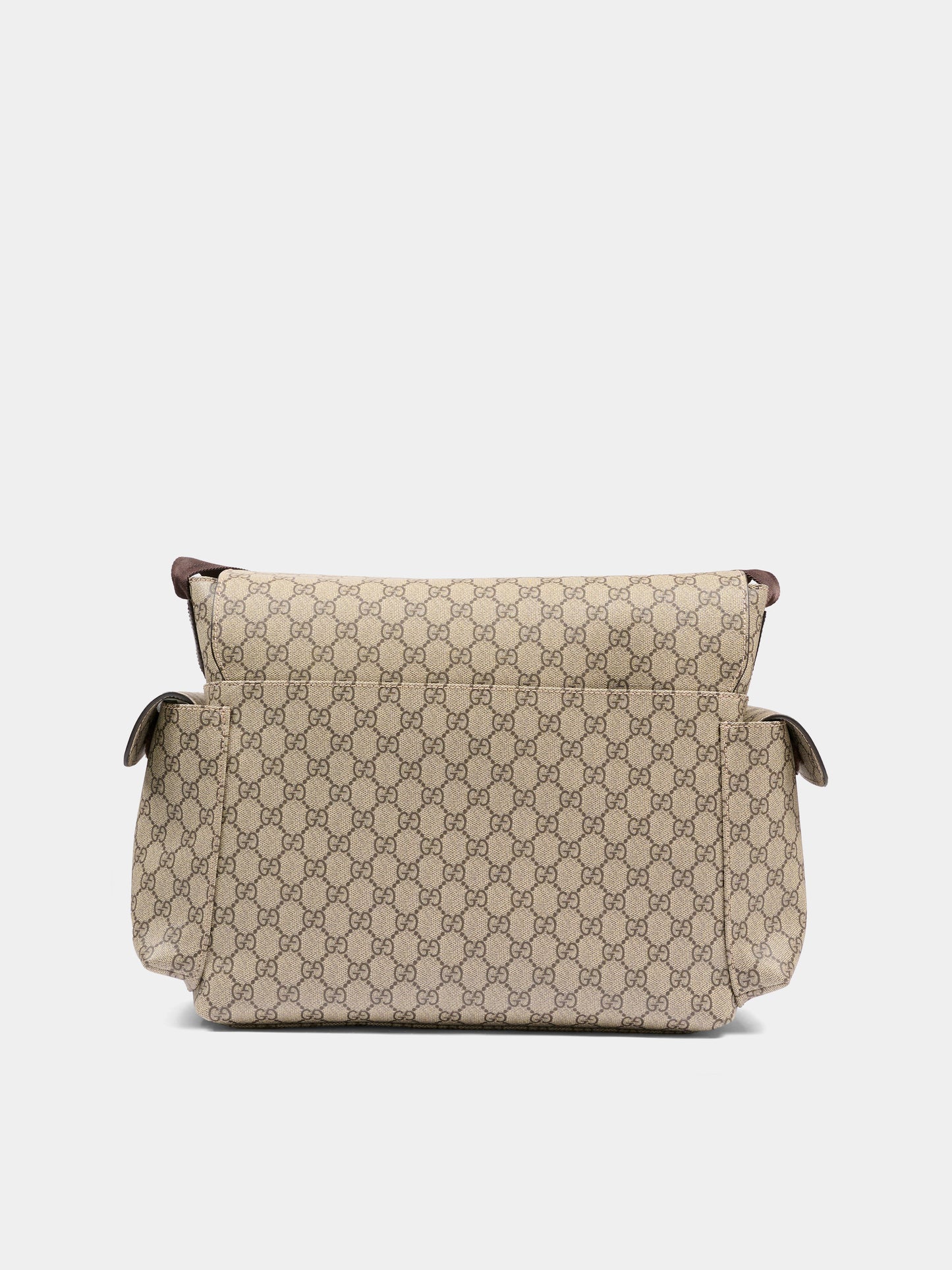 Borsa mamma beige per neonati con GG Supreme,Gucci Kids,211131 KGDIG 8588