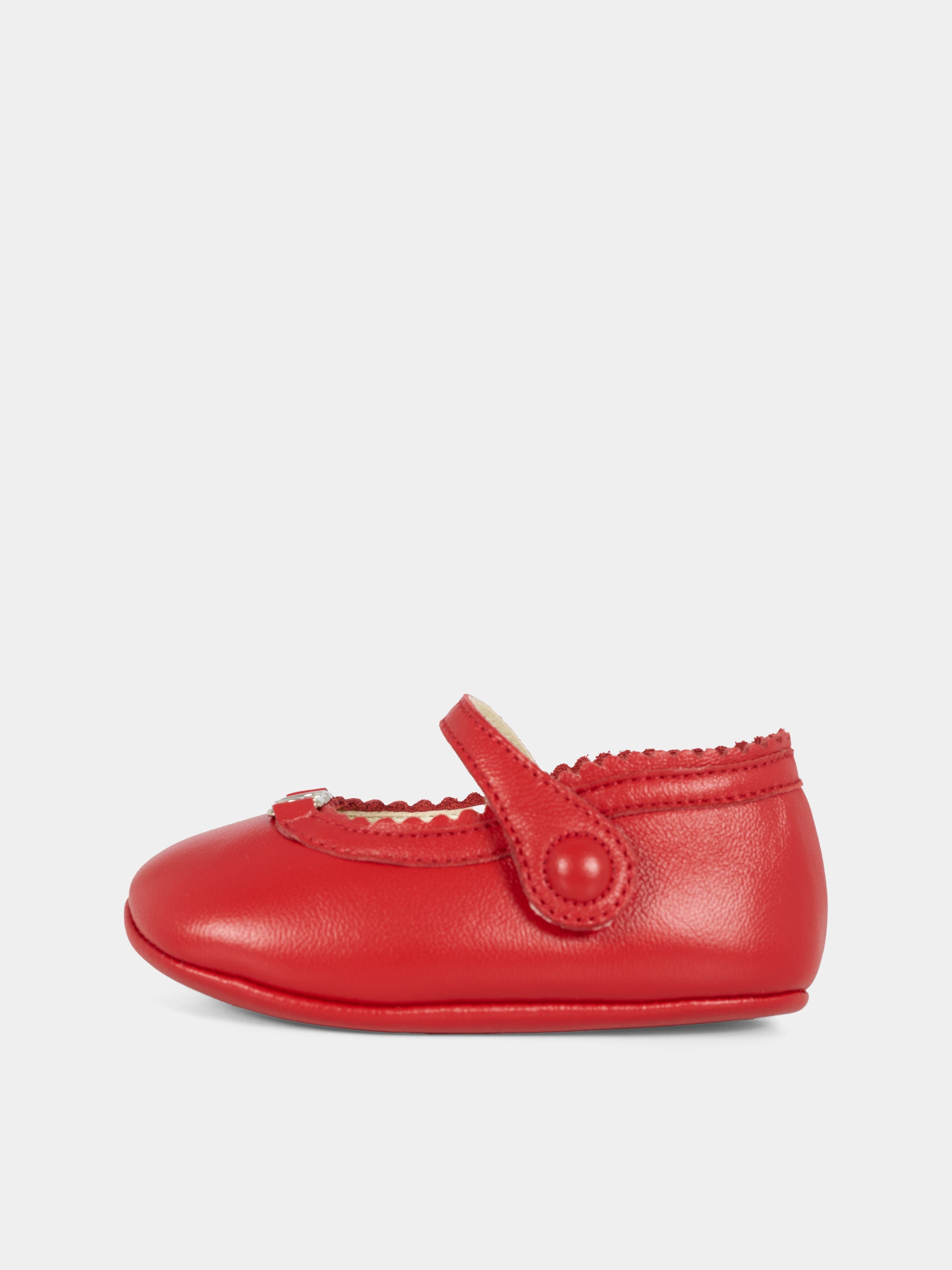 Ballerine rosse per neonata con GG,Gucci Kids,834357 1D700 6433