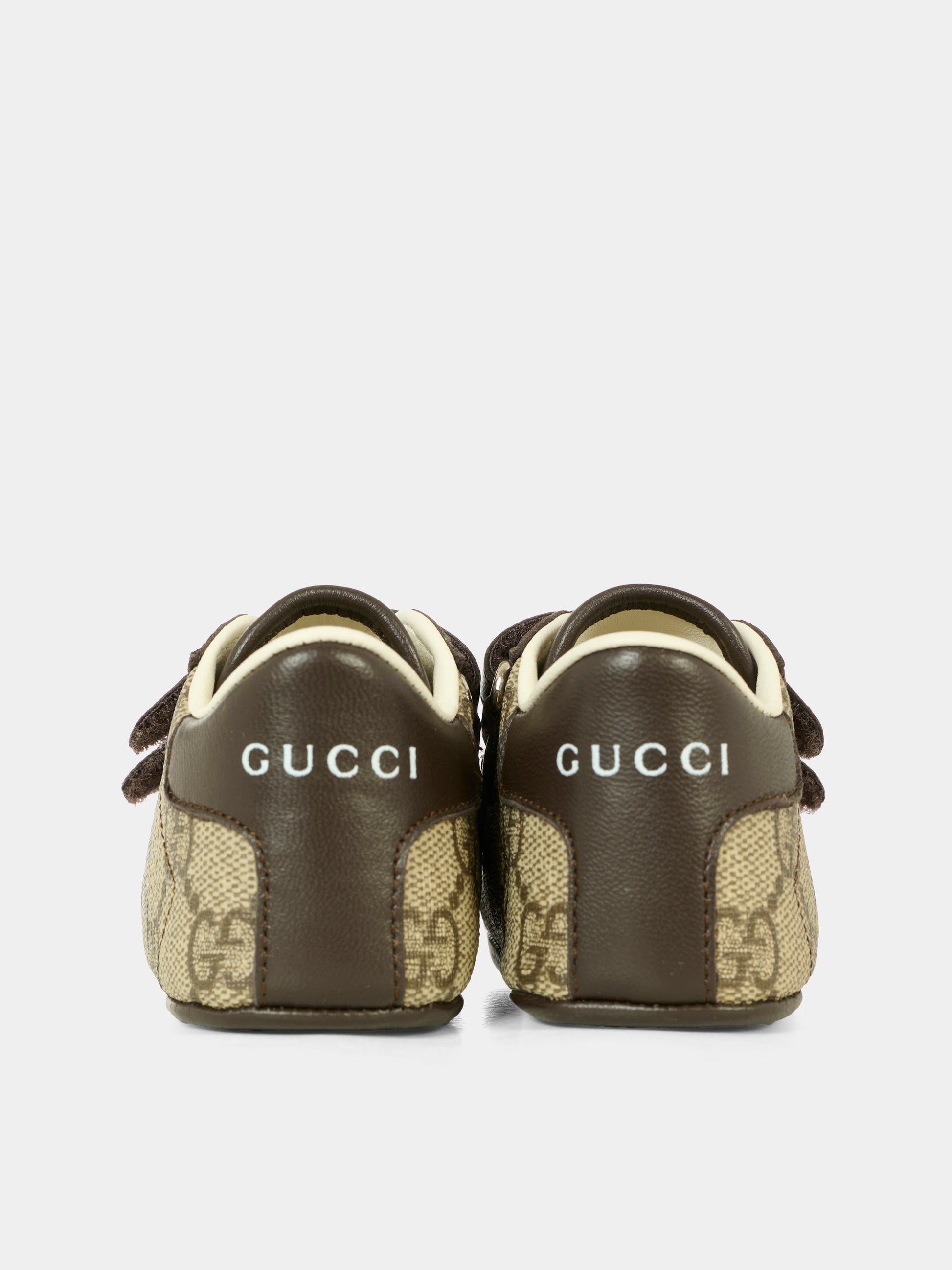 Sneakers beige per neonati con motivo GG,Gucci Kids,772387 FACX3 9752