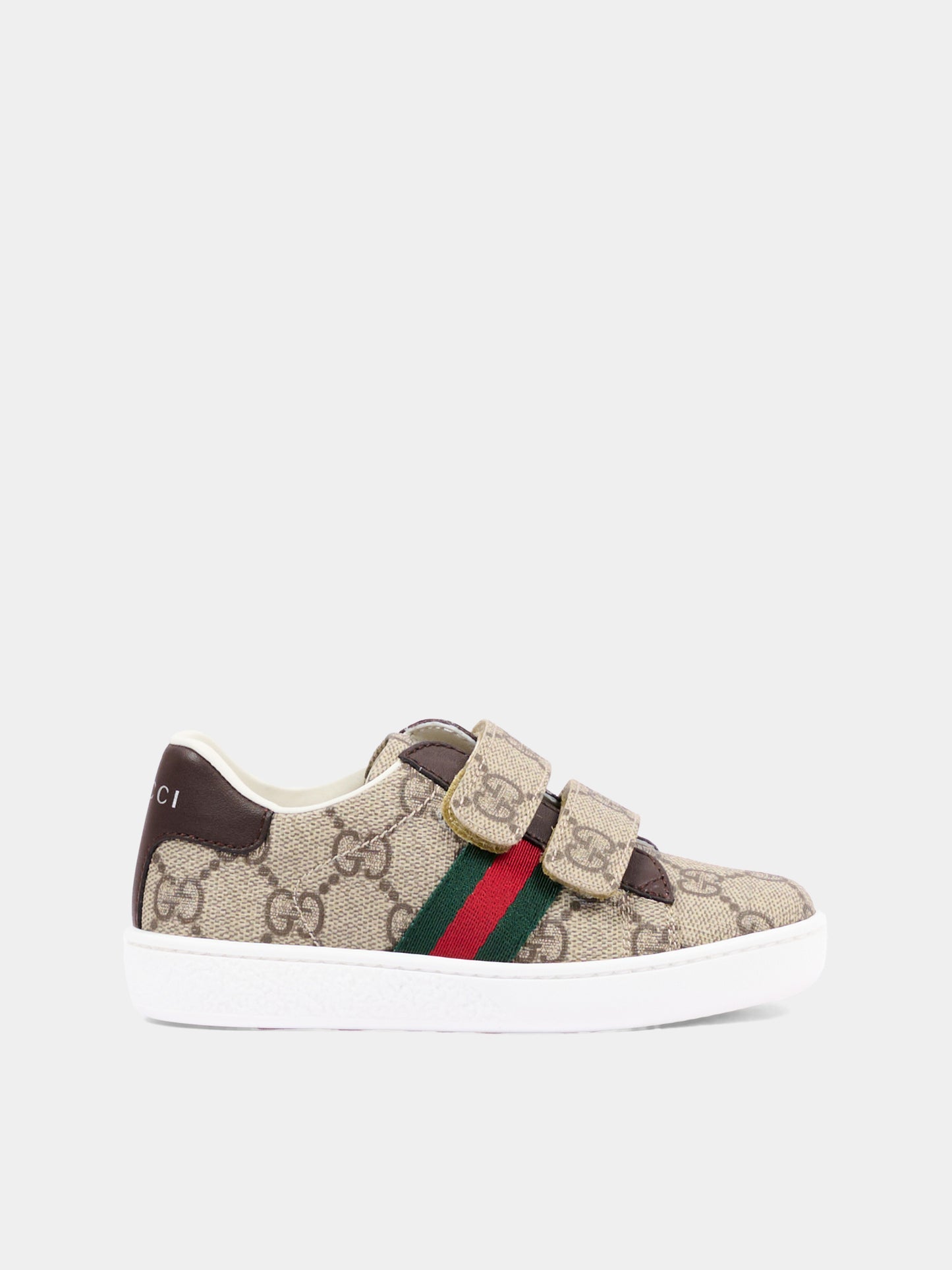 Sneakers beige monogramma GG per bambini,Gucci Kids,463088 FACYF 9753