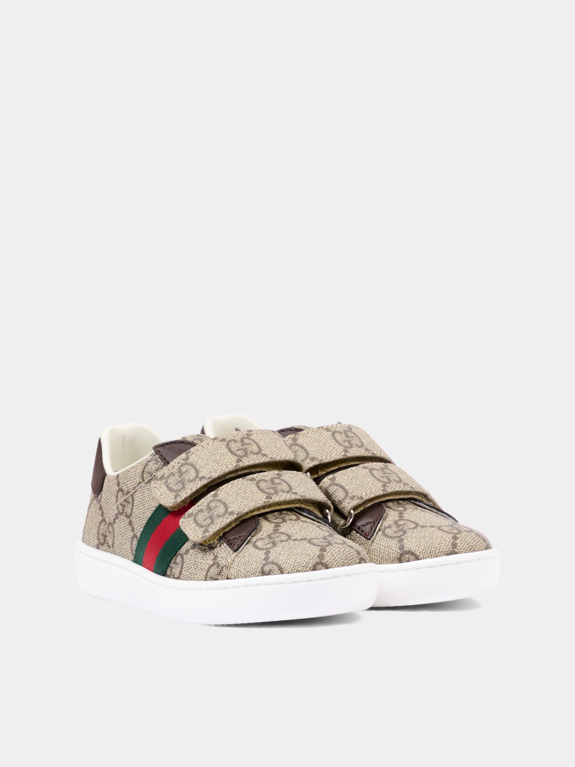 Sneakers beige monogramma GG per bambini,Gucci Kids,463088 FACYF 9753