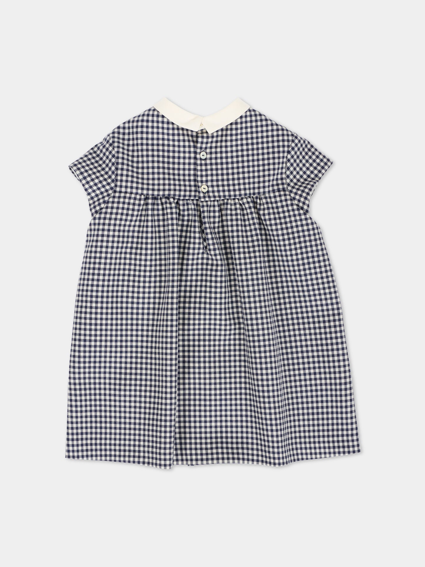 Vestito blu per neonata con logo GG,Gucci Kids,828498 XWA5S 9062