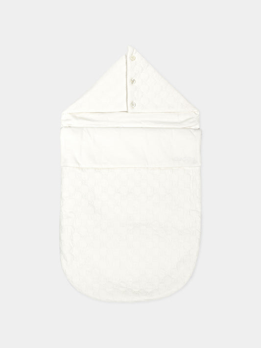 Sacco nanna avorio per neonato GG,Gucci Kids,793373 XJHH4 9024