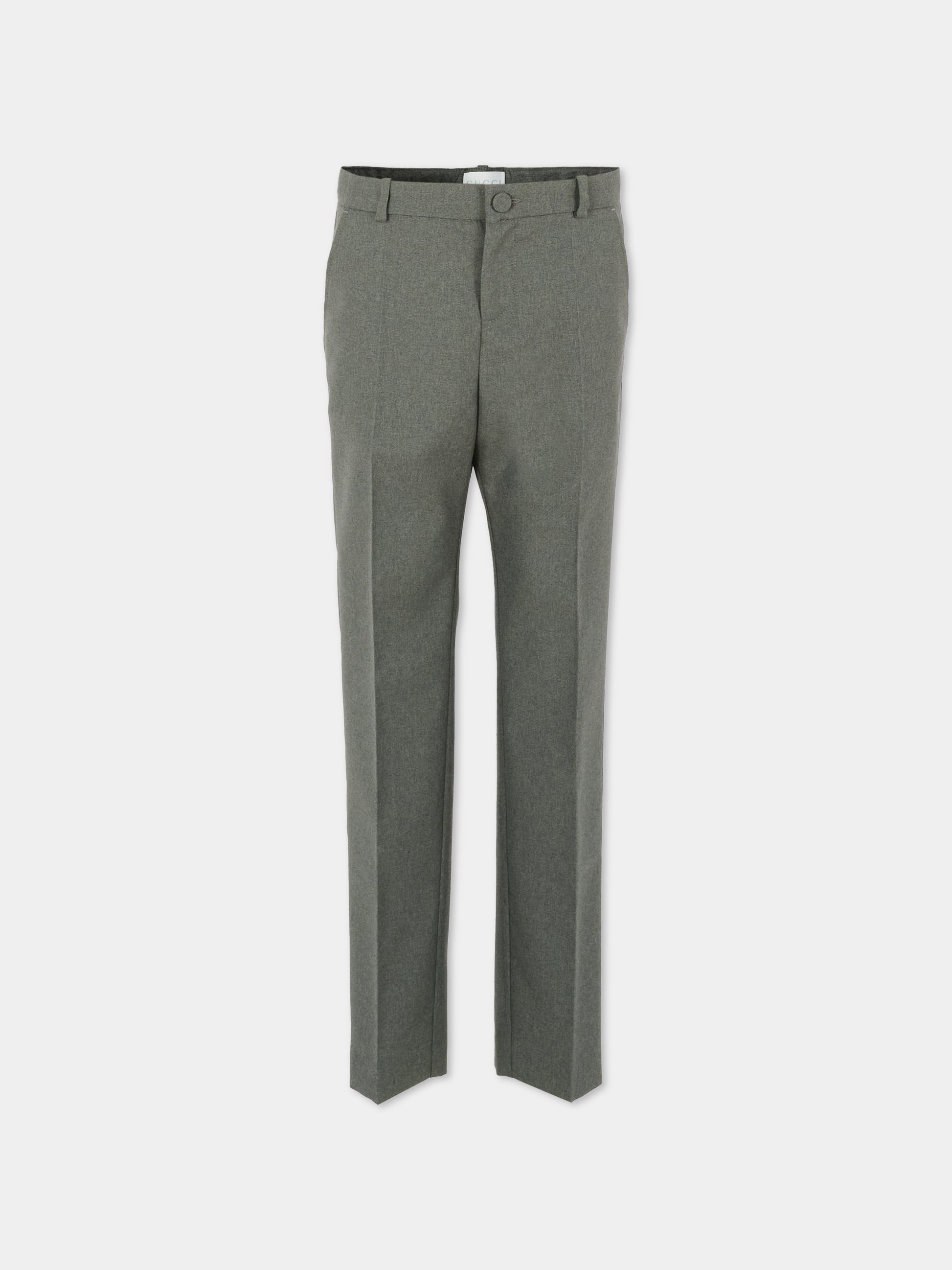Pantaloni grigi per bambino con logo,Gucci Kids,831674 XWA1Z 1401