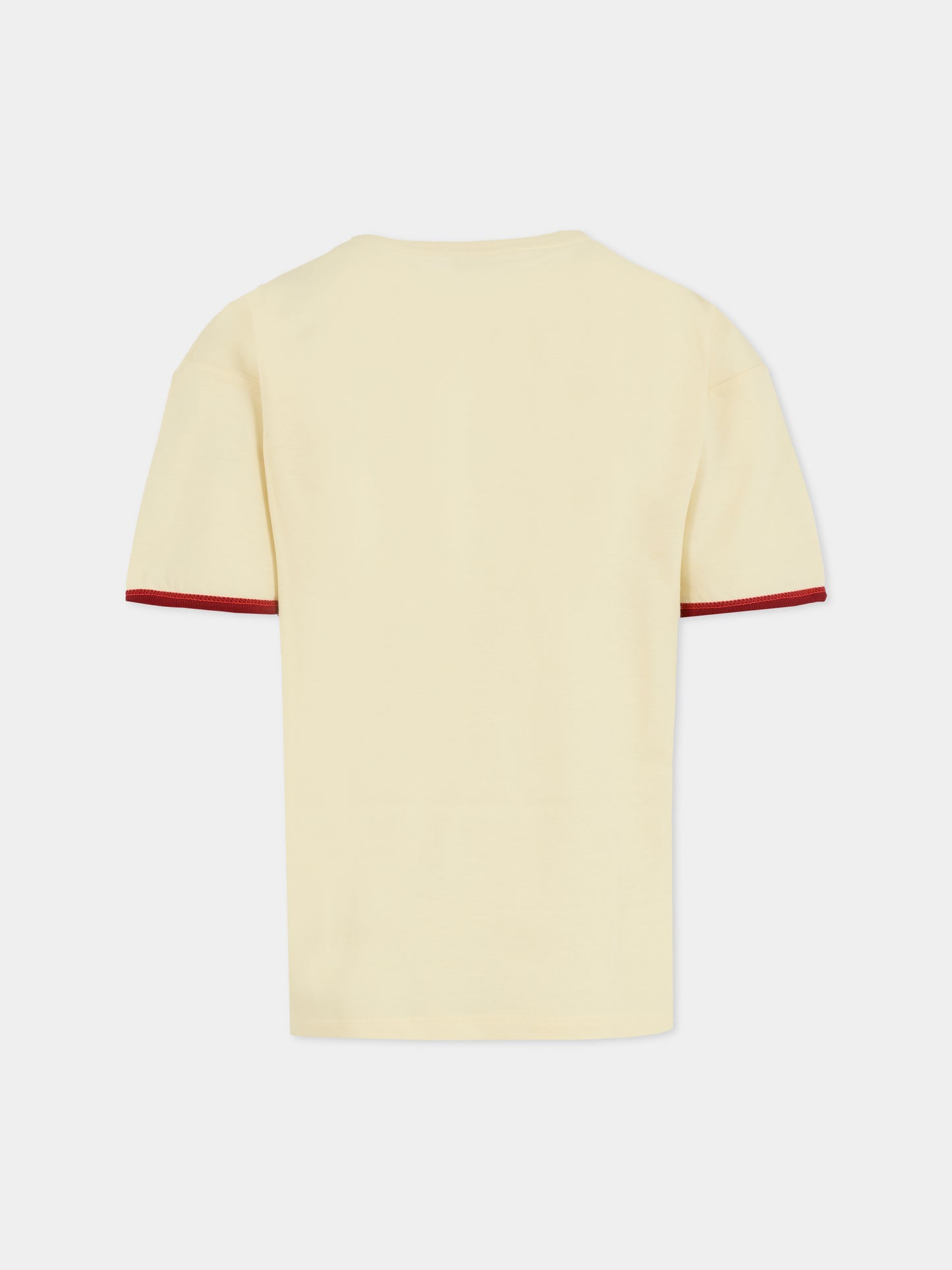 T-shirt avorio per bambino con patch Gucci,Gucci Kids,825187 XJHBE 9051