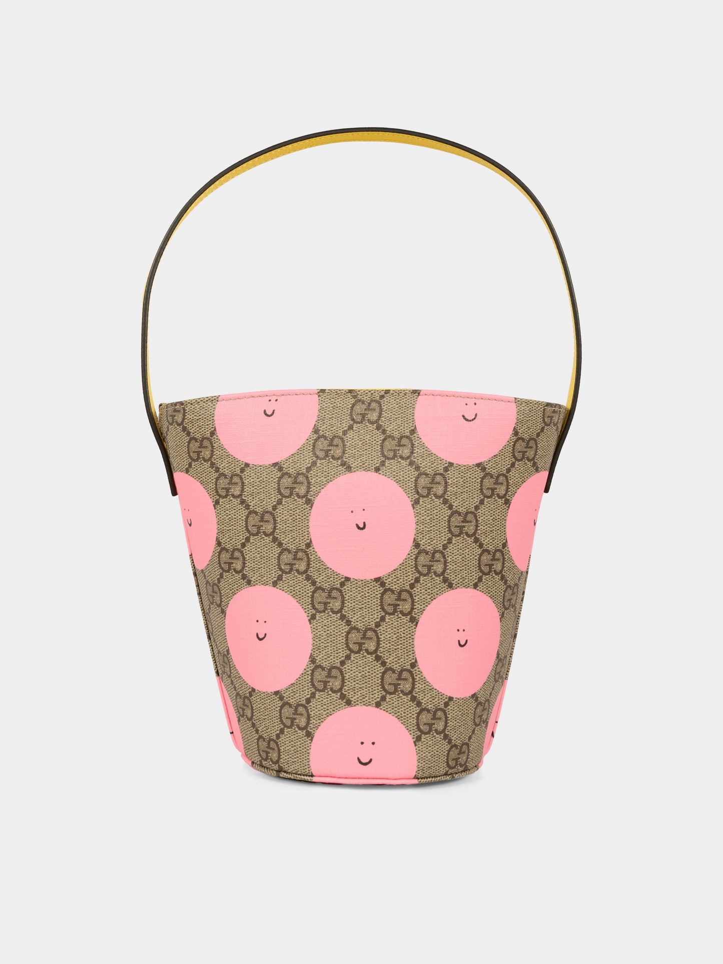 Borsa beige per bambina con sole sorridente,Gucci Kids,752356 FAER6 9783