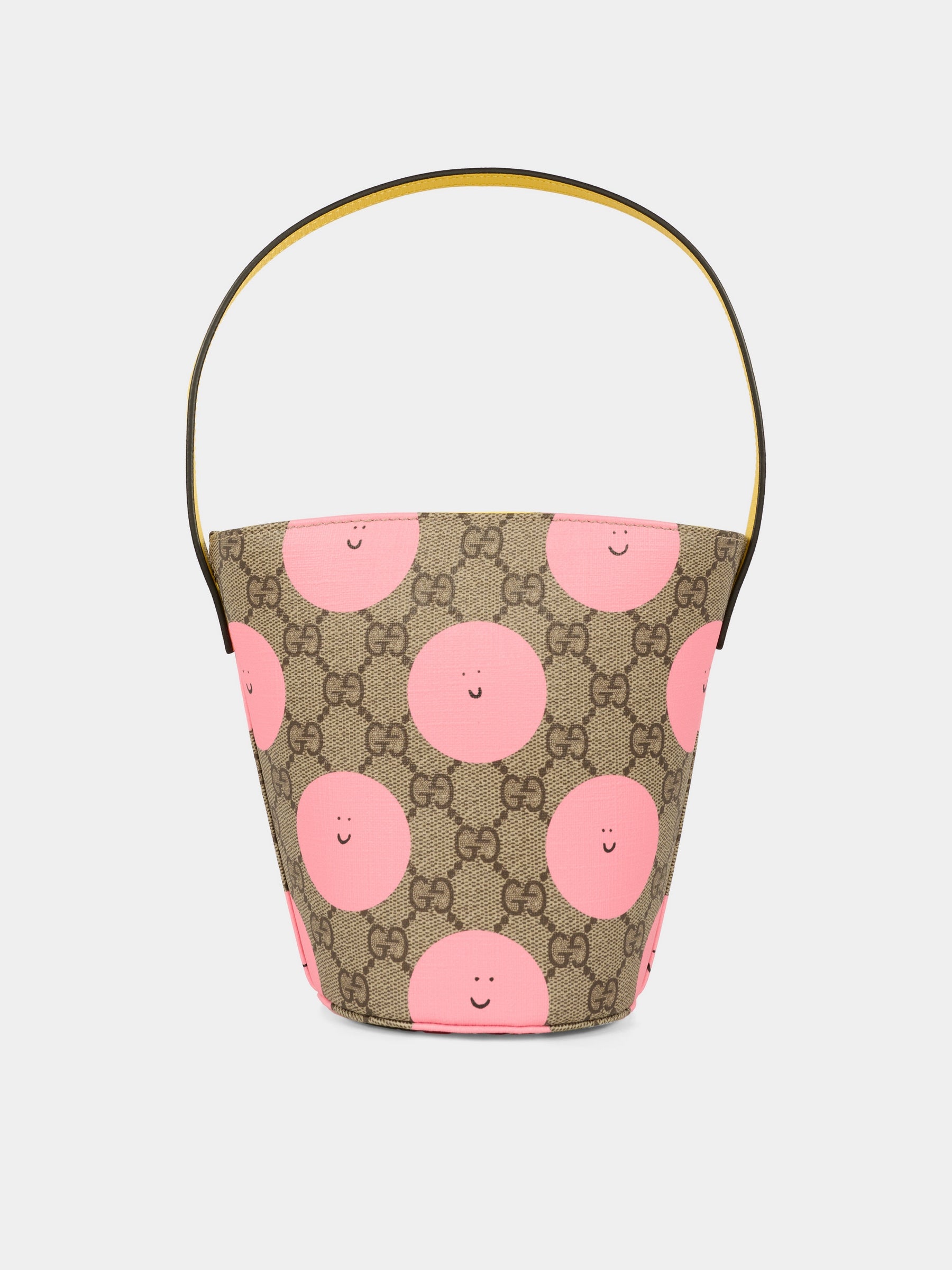 Borsa beige per bambina con sole sorridente,Gucci Kids,752356 FAER6 9783