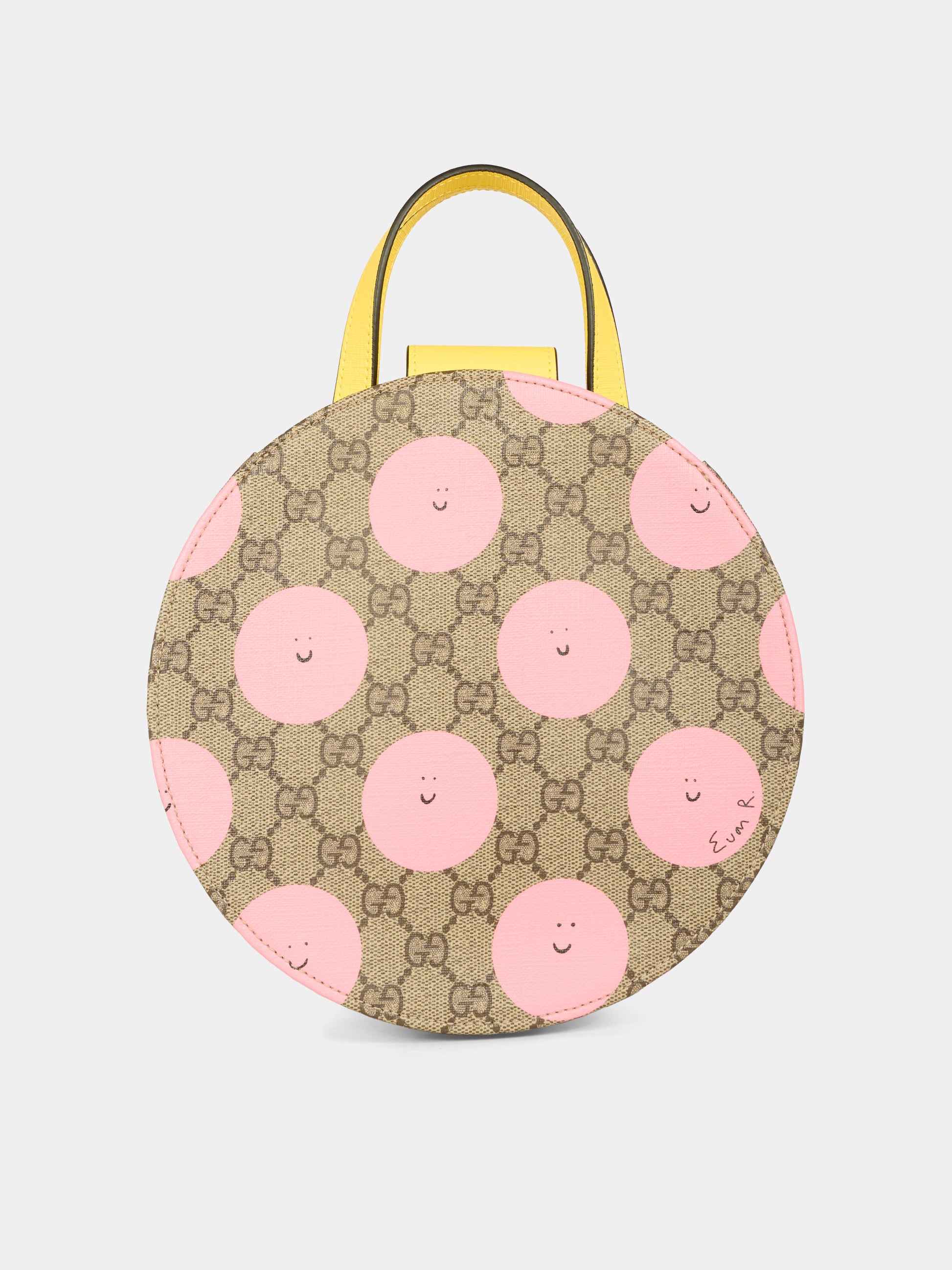 Borsa beige per bambina con sole sorridente,Gucci Kids,835889 FAER6 9783