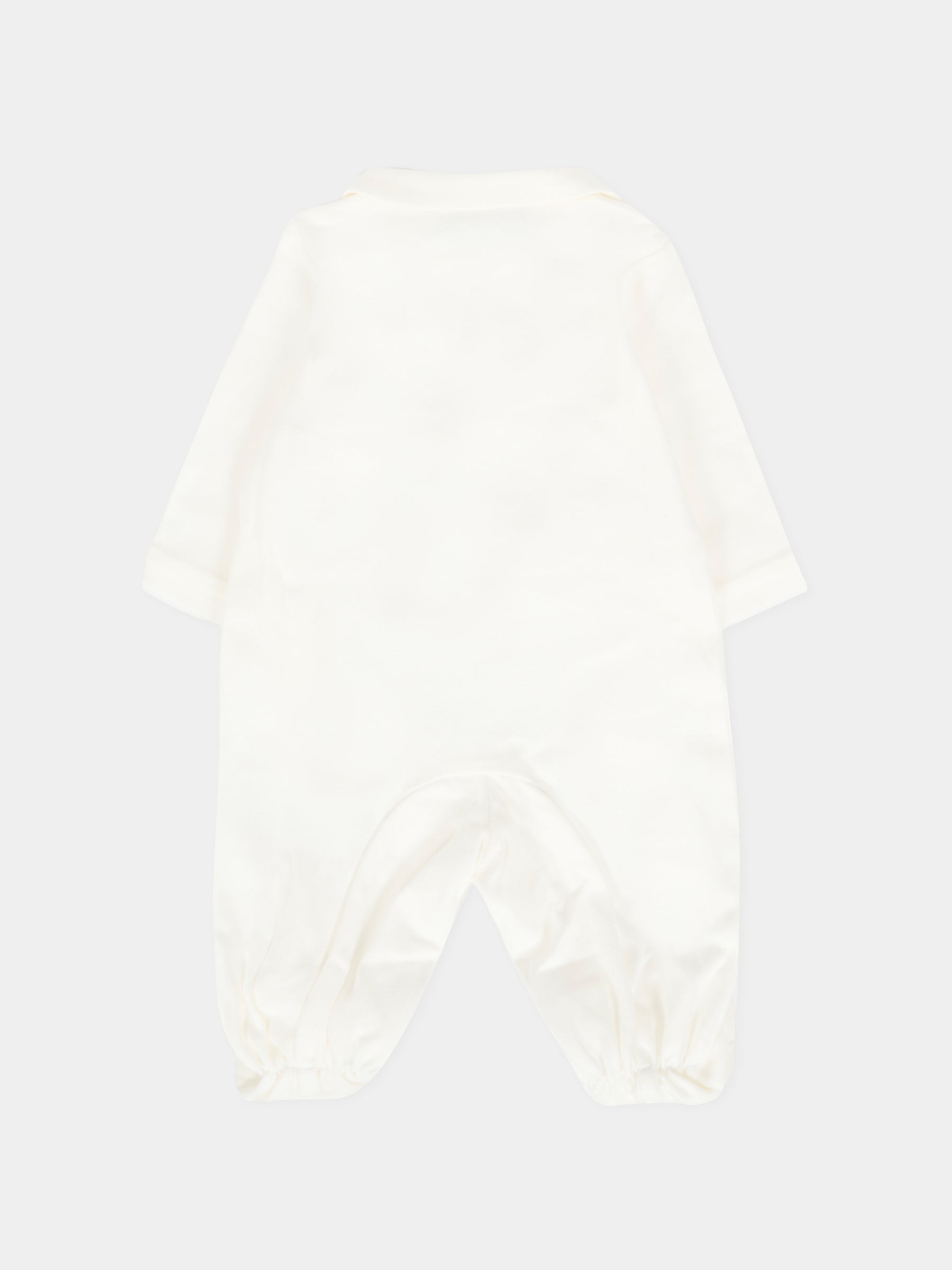 Tutina bianca per neonata con ballerina e logo,Monnalisa,35F210 6000 0143