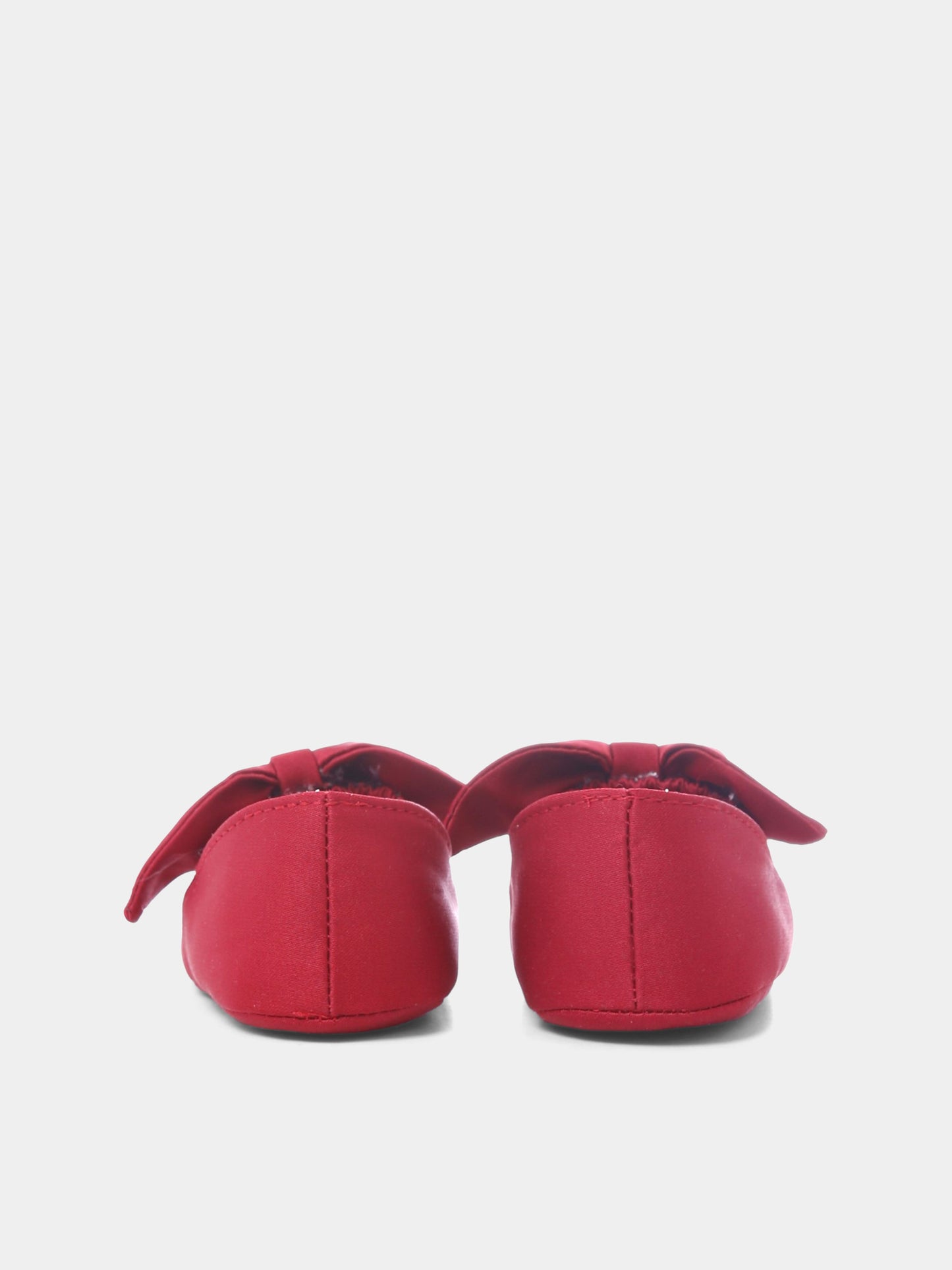 Ballerine rosse per neonata con fiocco,Monnalisa,73F005 6135 0043