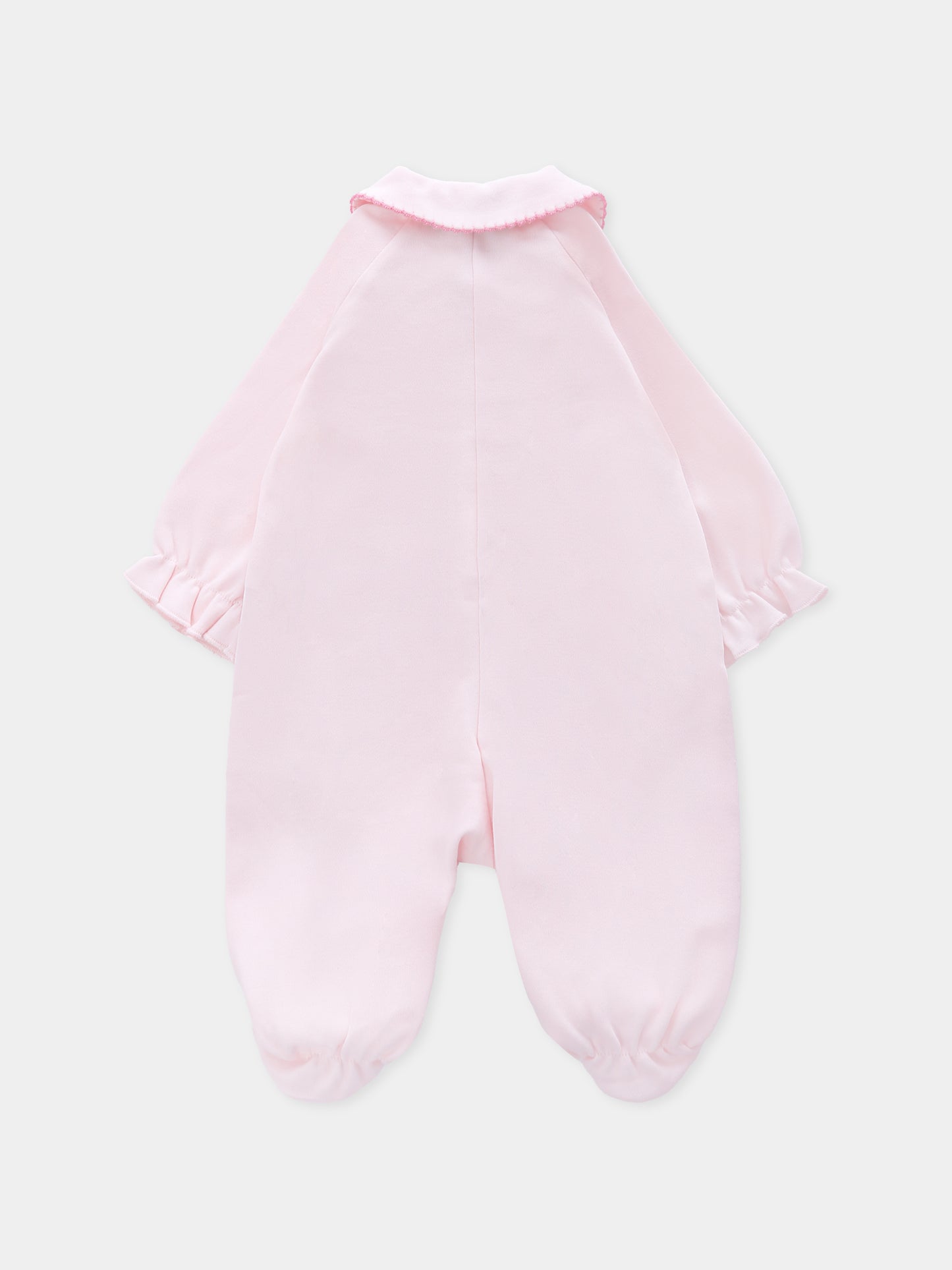 Set tutina rosa per neonata con fiocchi,Monnalisa,35F501 6000 091C