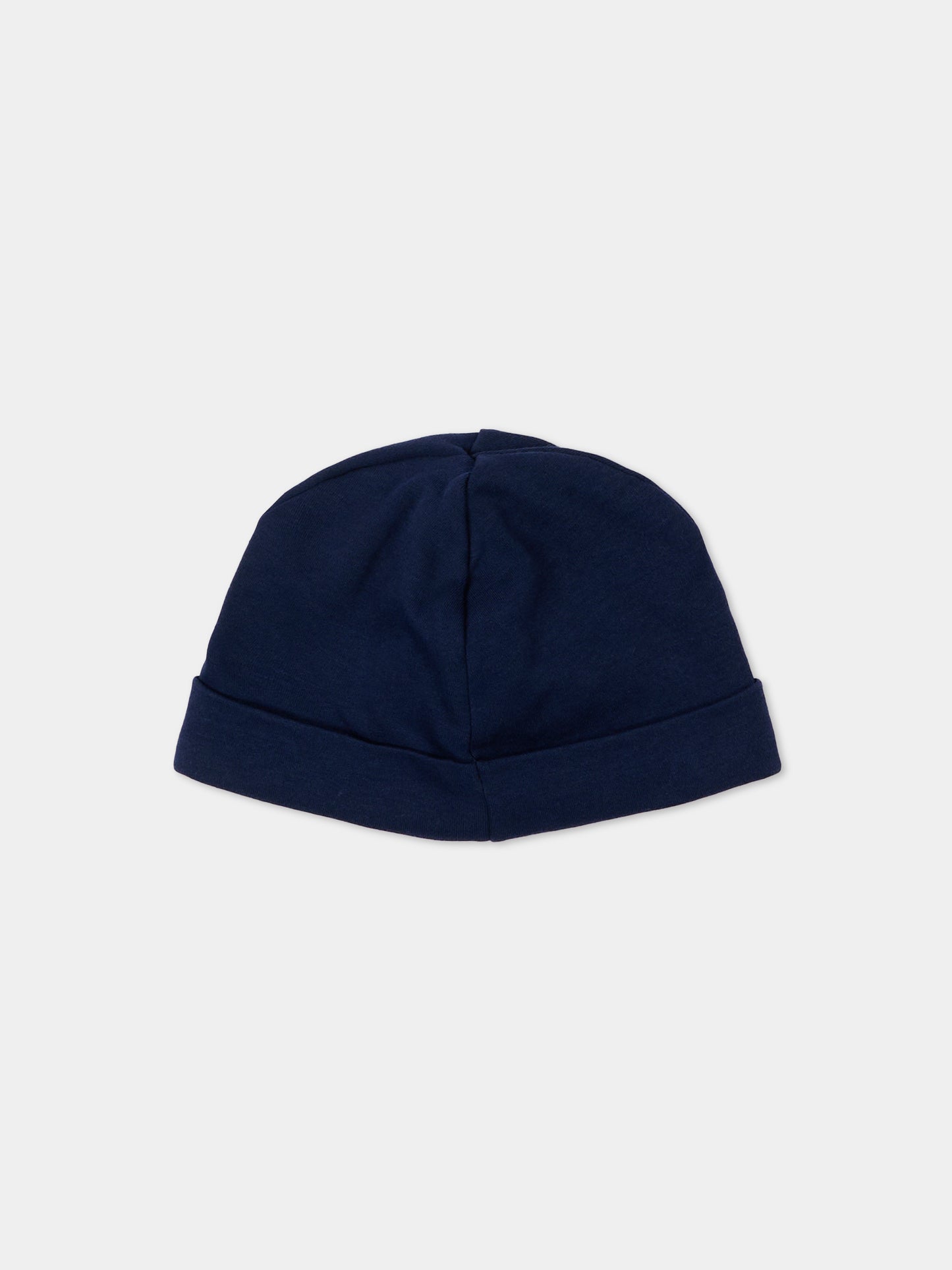 Cappello blu per neonati con Pony,Ralph Lauren Kids,552454003
