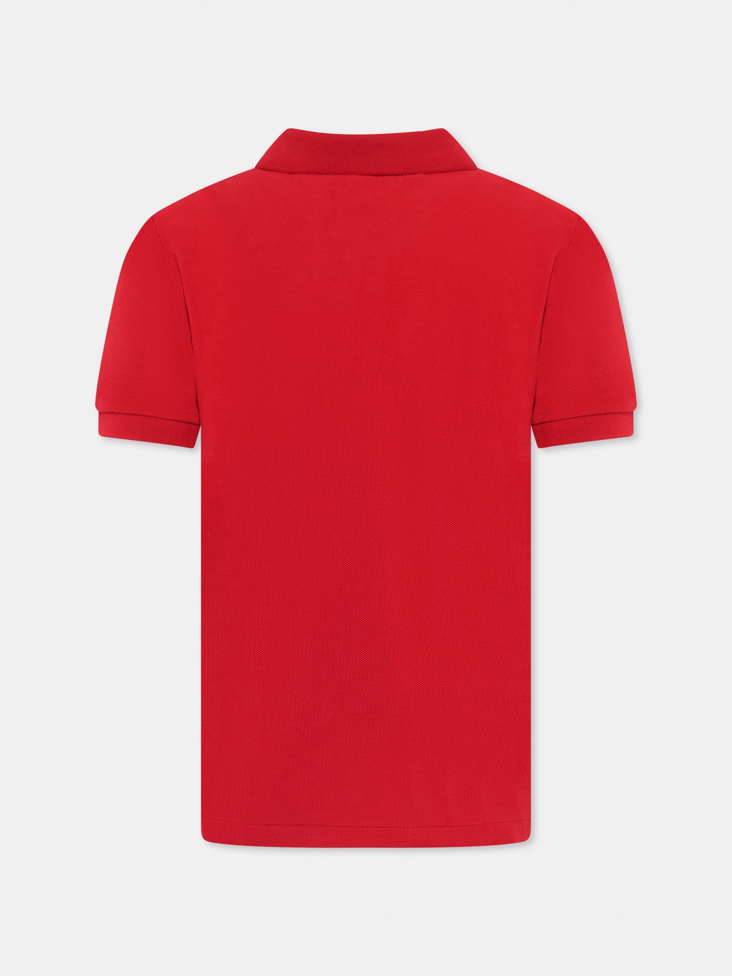 Polo rossa per bambino con cavallino,Ralph Lauren Kids,603252009