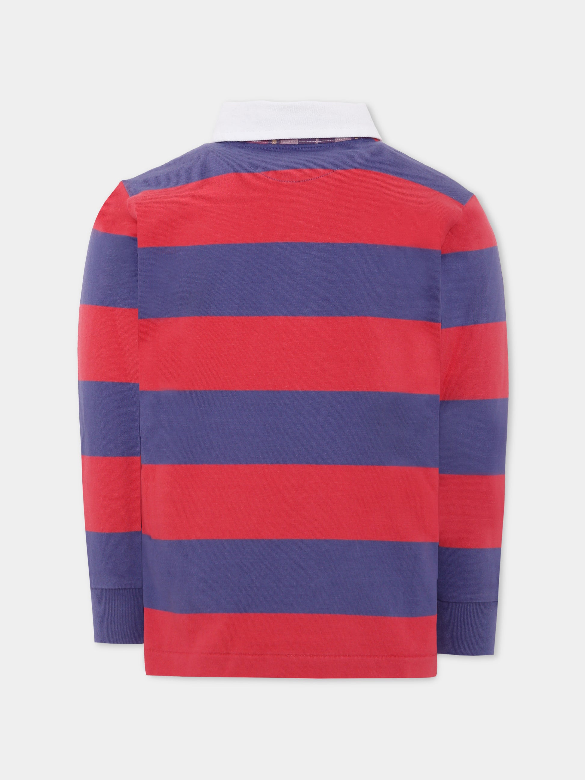 Polo rossa per bambino con logo,Ralph Lauren Kids,971357001