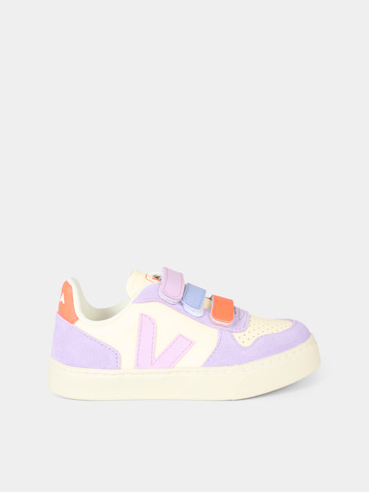 Sneakers V-10 multicolor per bambina con logo,Veja,CV0520614