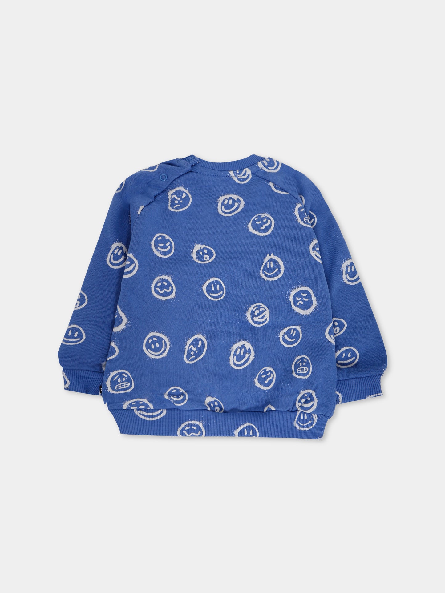 Felpa Disc blu per neonato con smile,Molo,6W25J202 9405