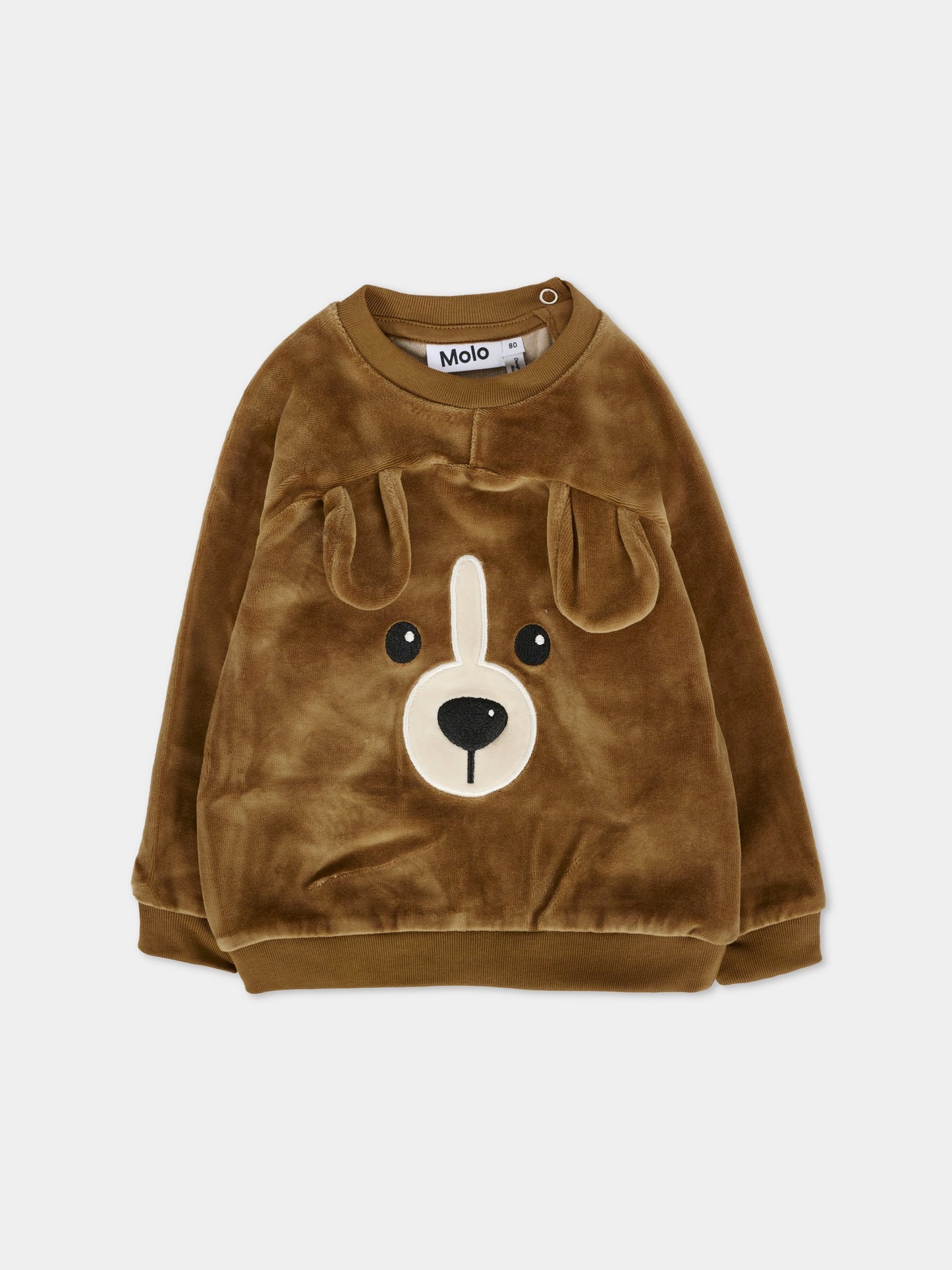 Felpa Doggy marrone per neonati con cane,Molo,6W25J208 5519