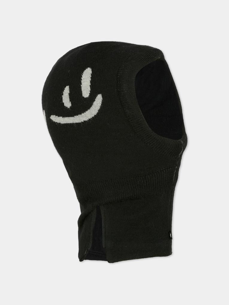 Balaclava Snow nero per bambini con smile,Molo,7W25S401 0099