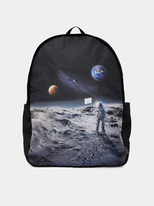 Zaino Solo nero per bambino con stampa spazio,Molo,7W25V203 9681