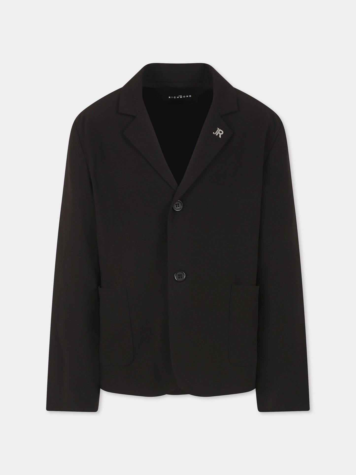 Giacca nera per bambino con logo,Richmond,RBP25221GC BLACK