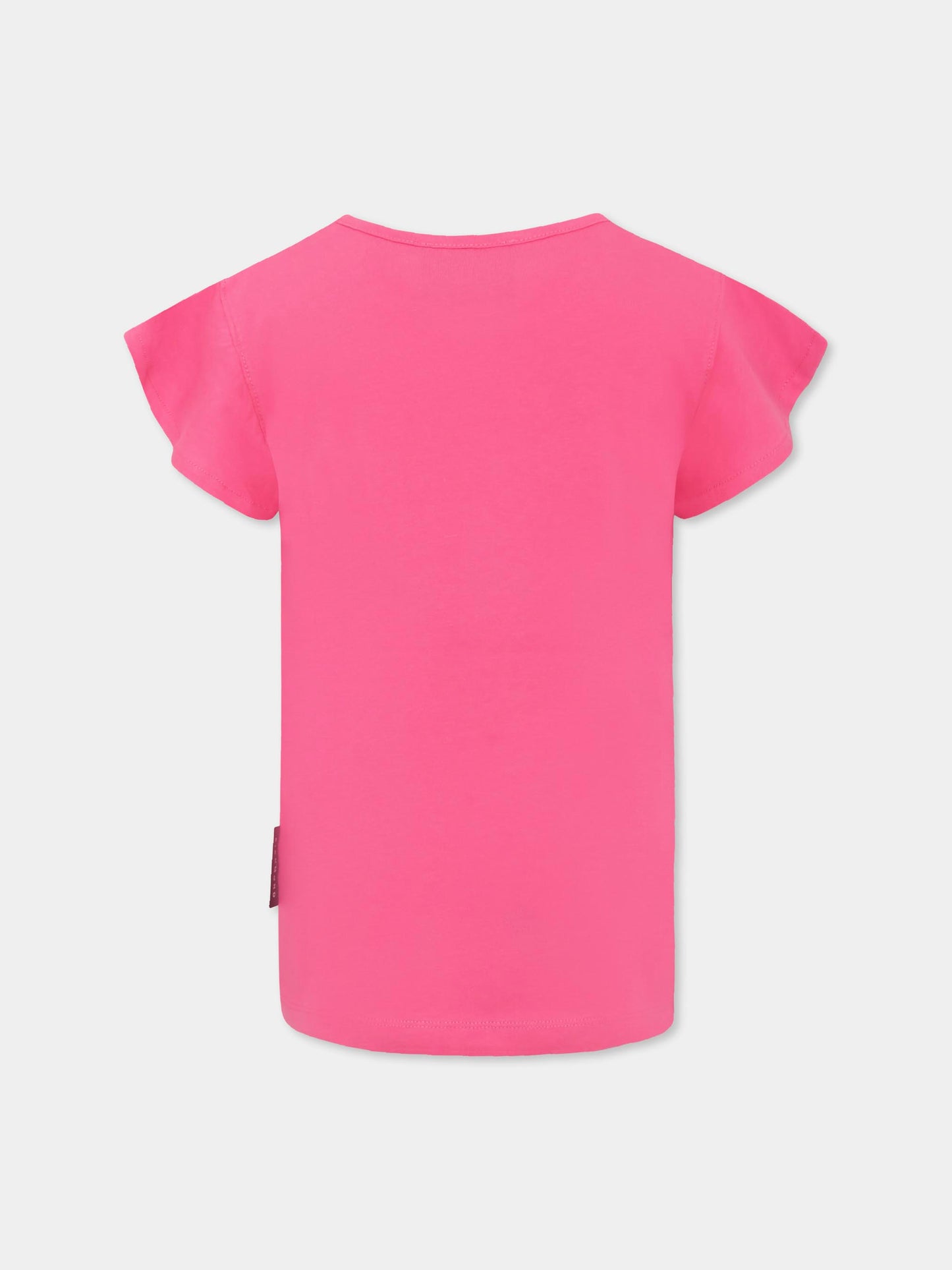 T-shirt fucsia per bambina con logo,Richmond,RGP25141TS BARBIE