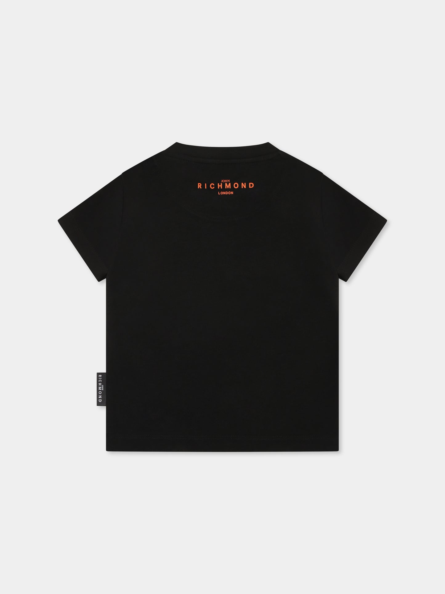 T-shirt nera per neonati con logo,Richmond,RIP25014TS BLACK