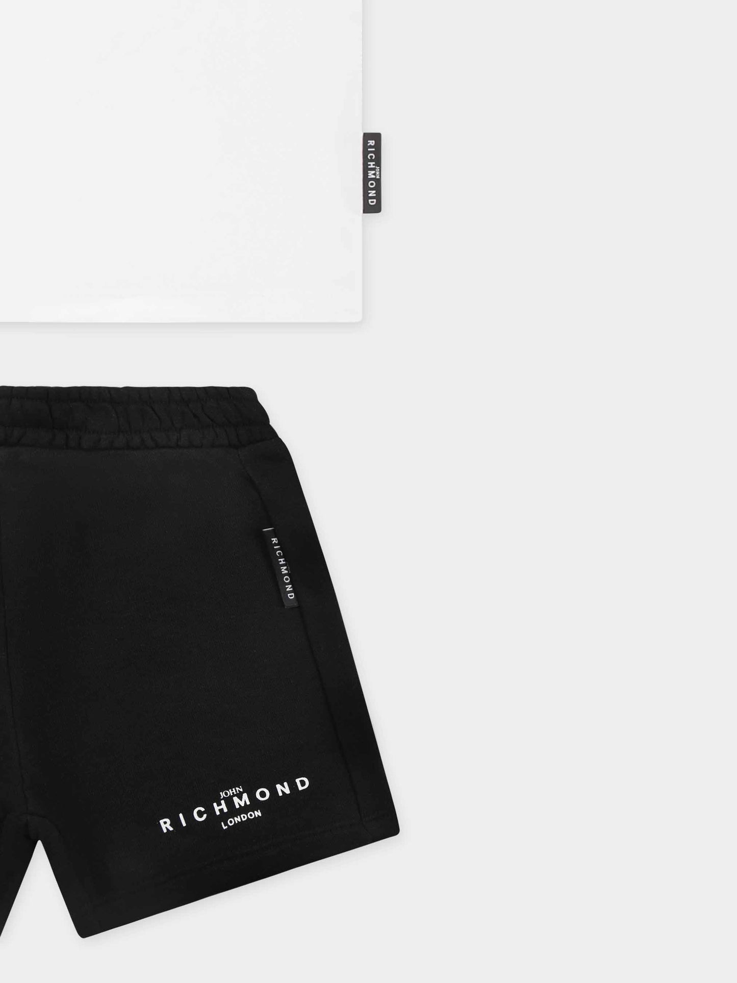 Completo nero per neonato con logo,Richmond,RIP25018CF BLACK